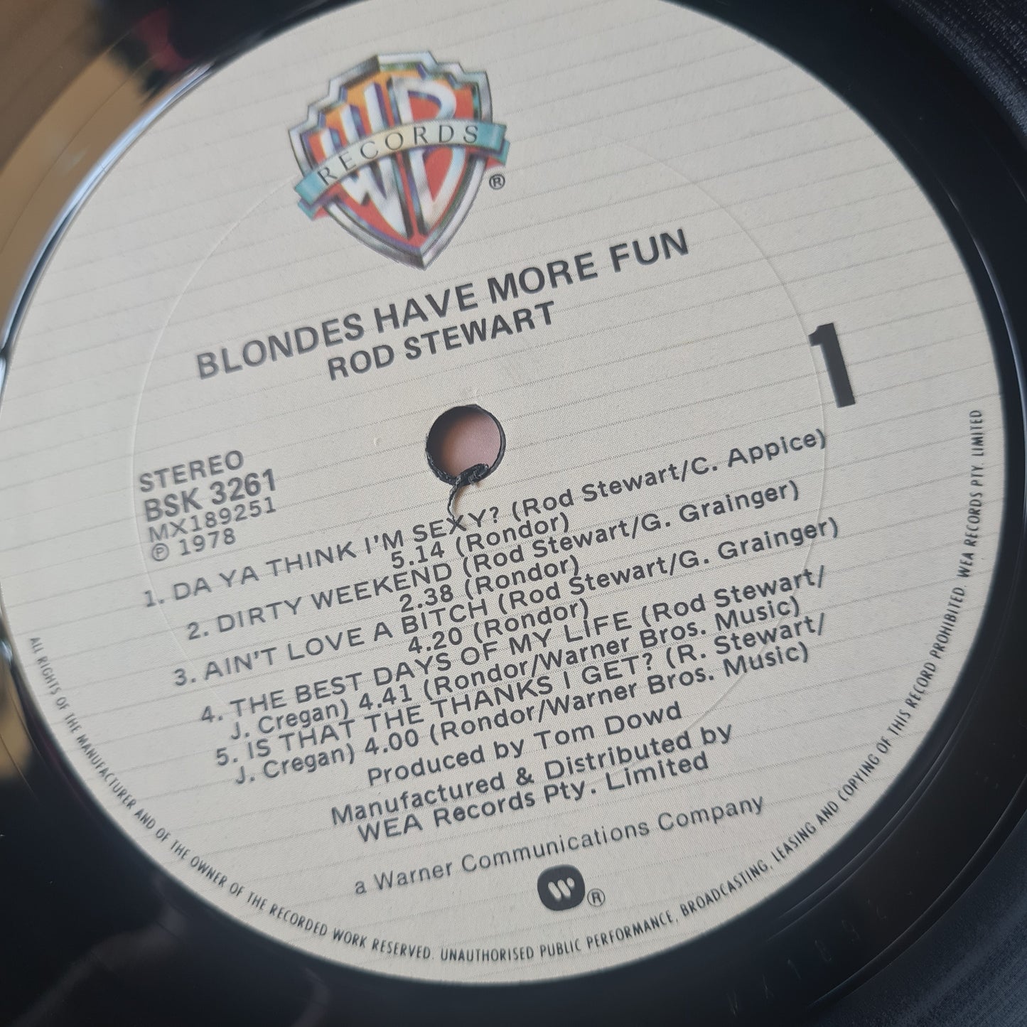 Rod Stewart – Blondes Have More Fun- 1978 (Gatefold) - Vinyl Record LP