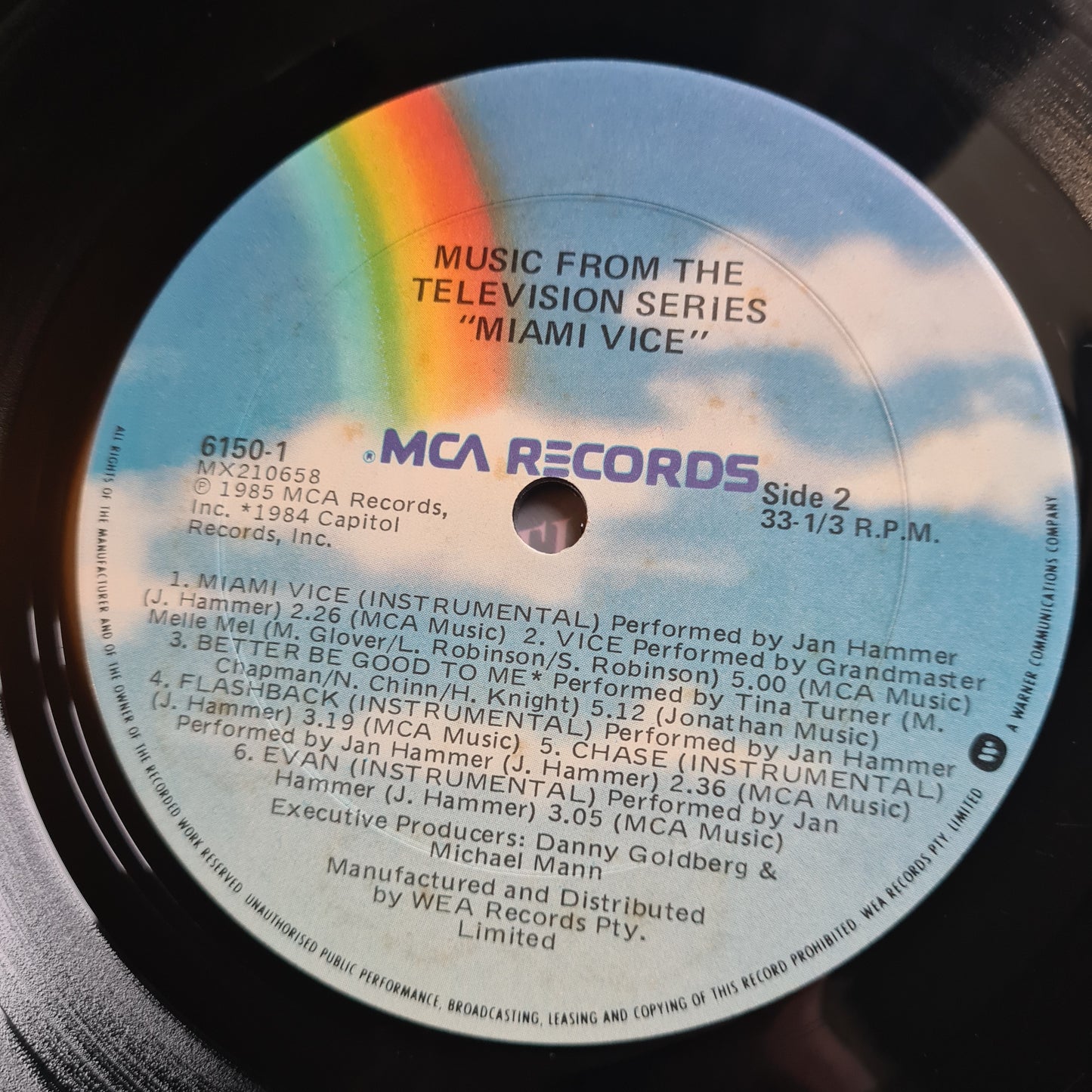 Miami Vice – Music From The Television Series - 1985 - Vinyl Record LP