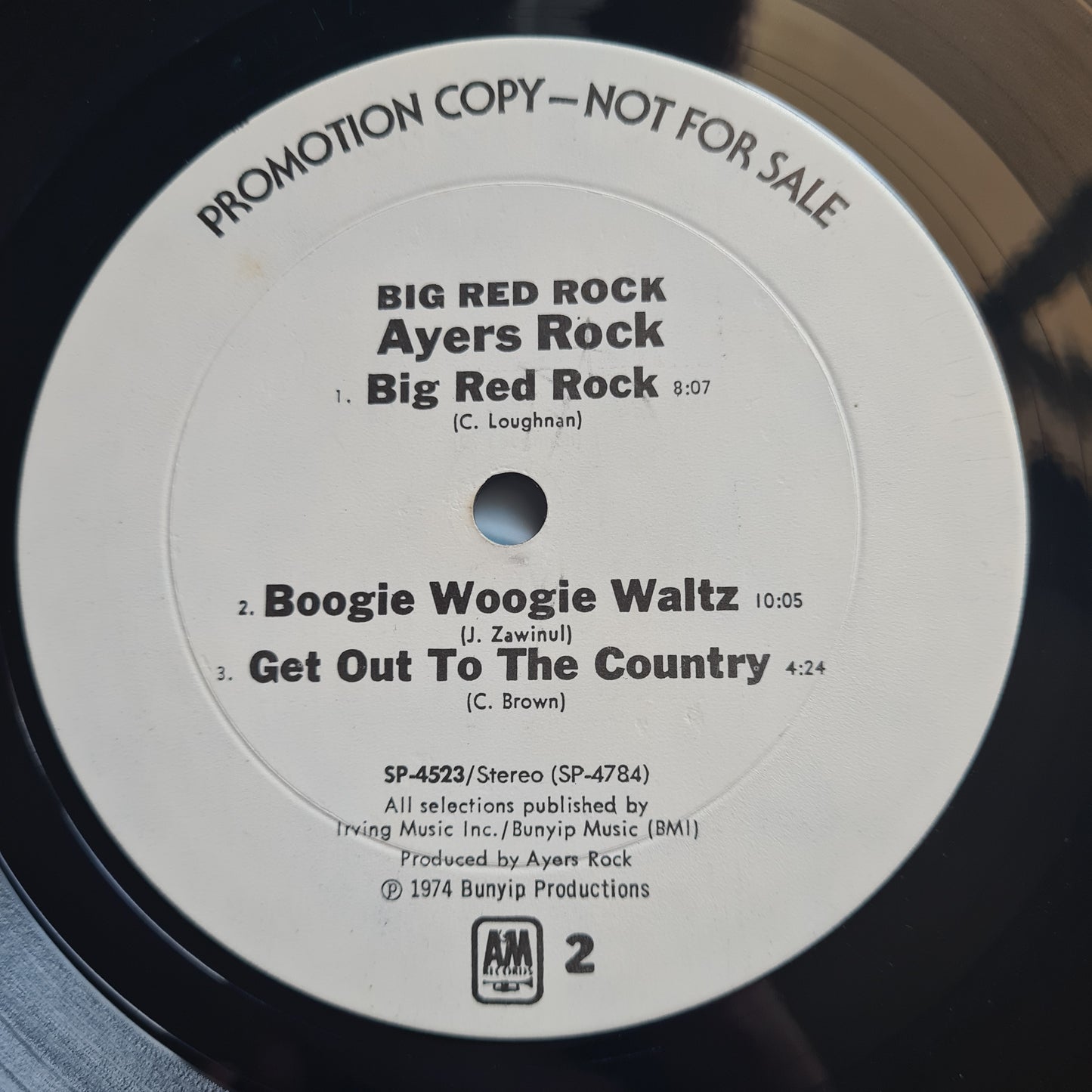 Ayers Rock – Big Red Rock - 1974 (USA Promo, Monarch Pressing) - Vinyl Record LP