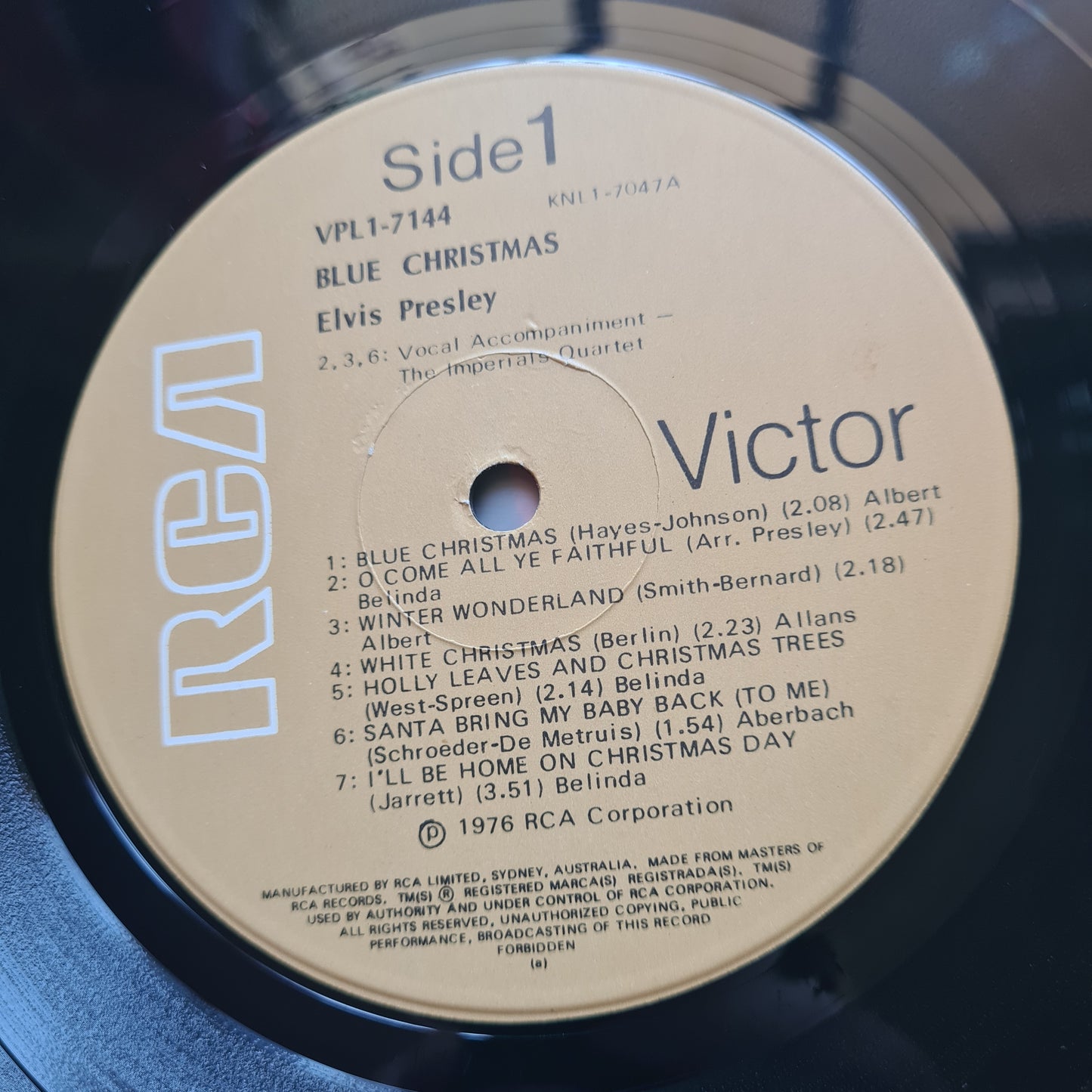 Elvis Presley – Blue Christmas - 1976 (Australian Pressing) - Vinyl Record LP