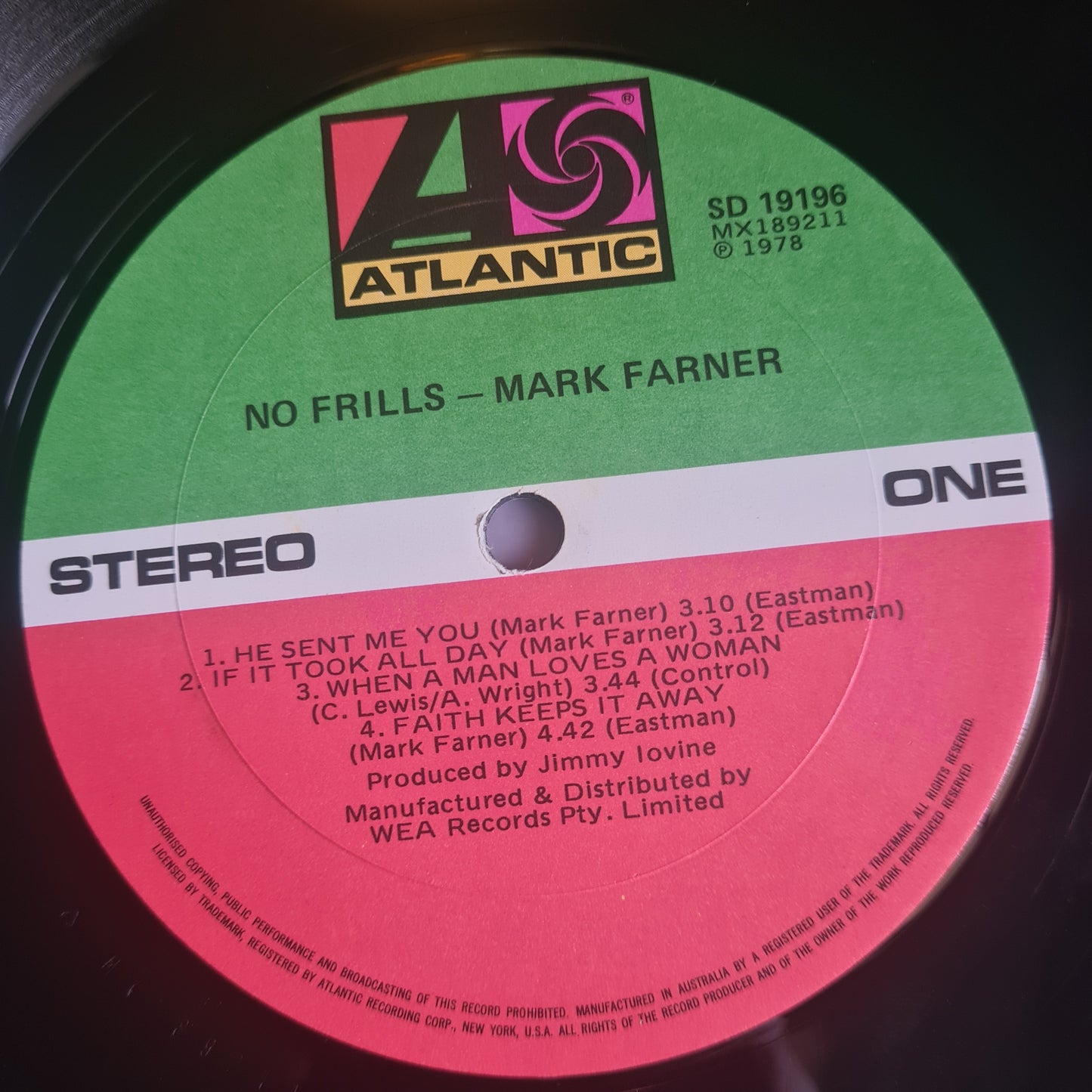 Mark Farner Band (Grand Funk) – No Frills - 1978 - Vinyl Record LP