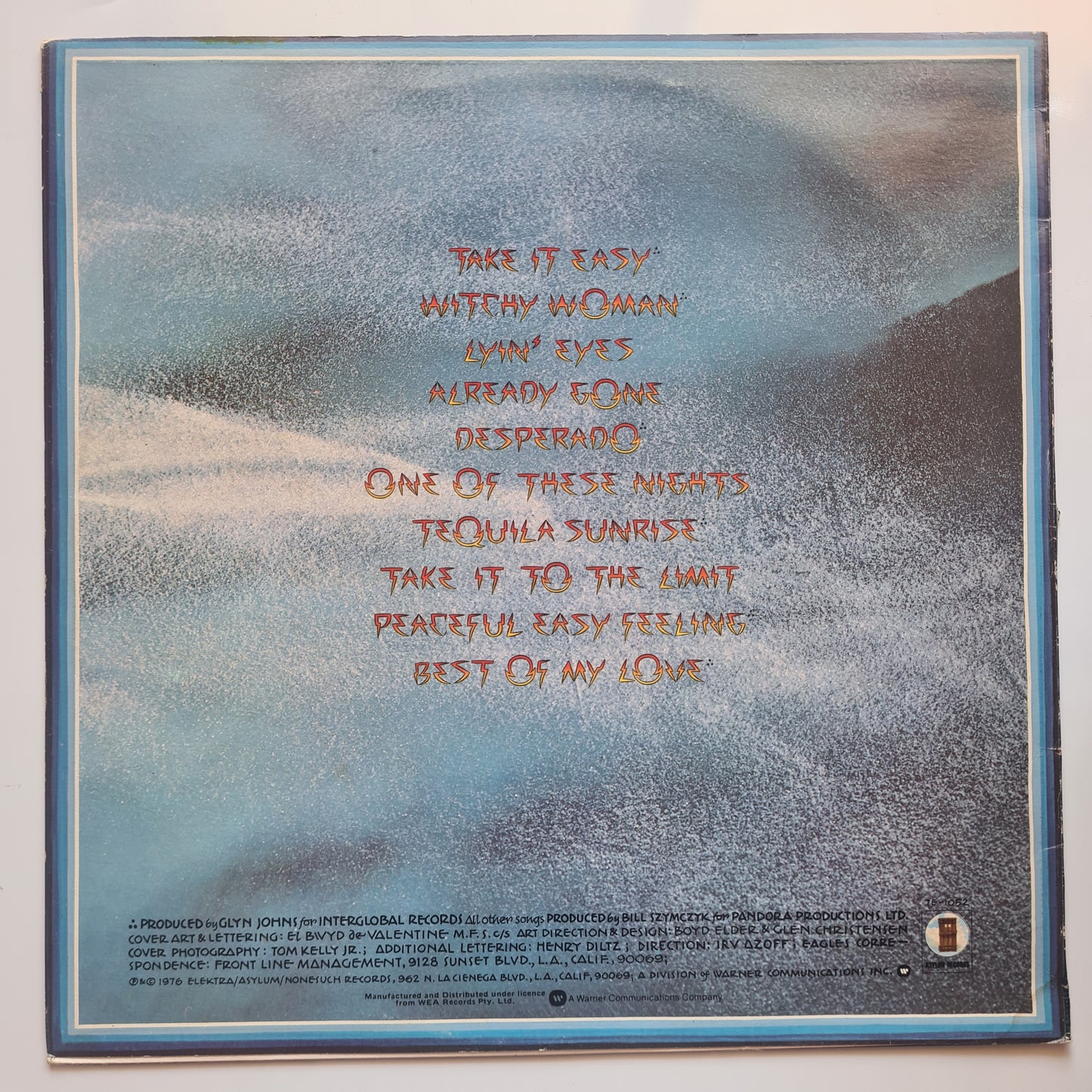 The Eagles – Their Greatest Hits - 1976 - Vinyl Record LP