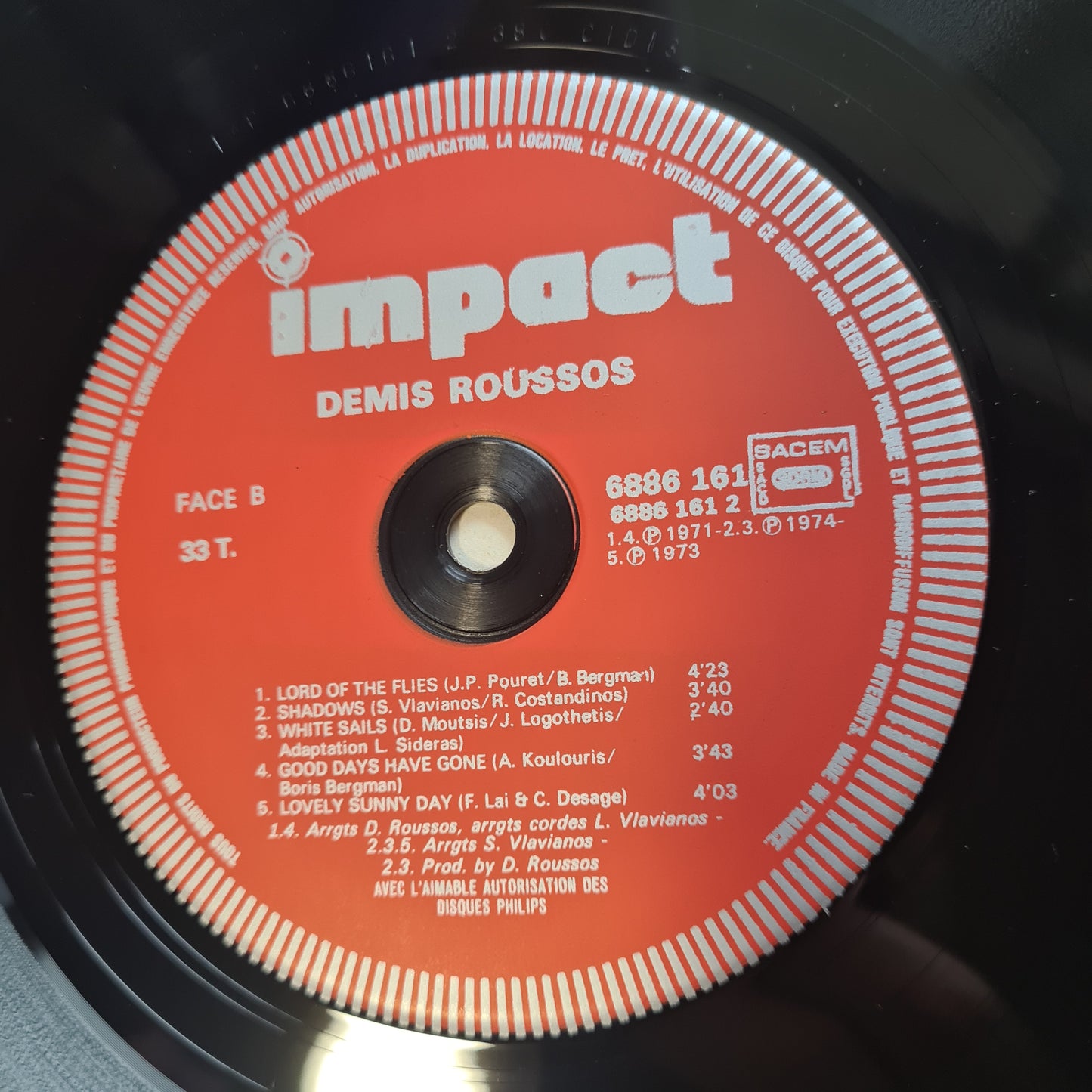 Demis Roussos  – Demis Roussos - 1977 - Vinyl Record LP