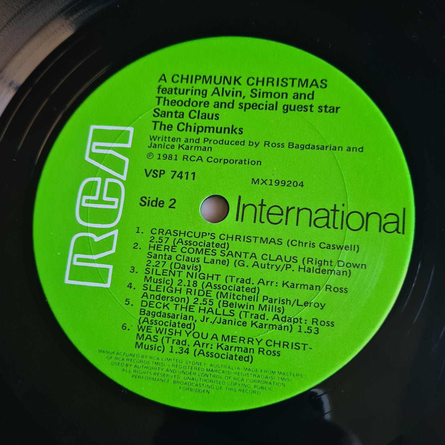 Alvin & The Chipmunks – A Chipmunk Christmas - 1981 - Vinyl Record LP
