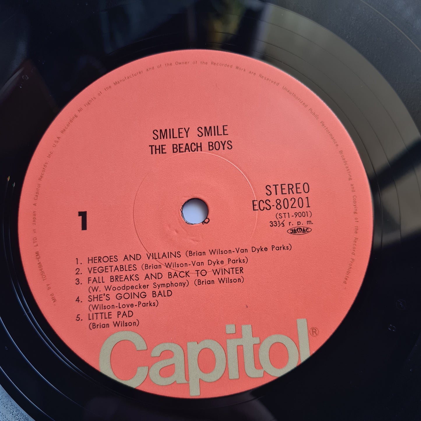 The Beach Boys -Smiley Smile - 1967 (1975 Japanese Pressing) - Vinyl Record LP (near mint)
