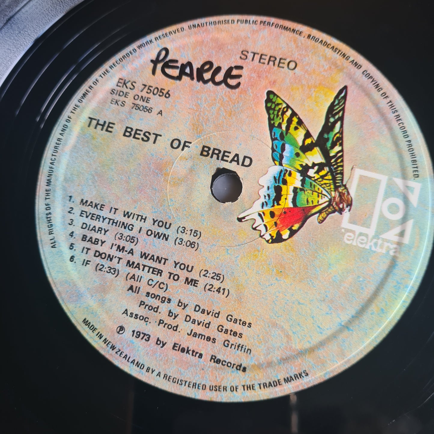 Bread – The Best Of Bread - 1973 (New Zealand Pressing) - Vinyl Record LP