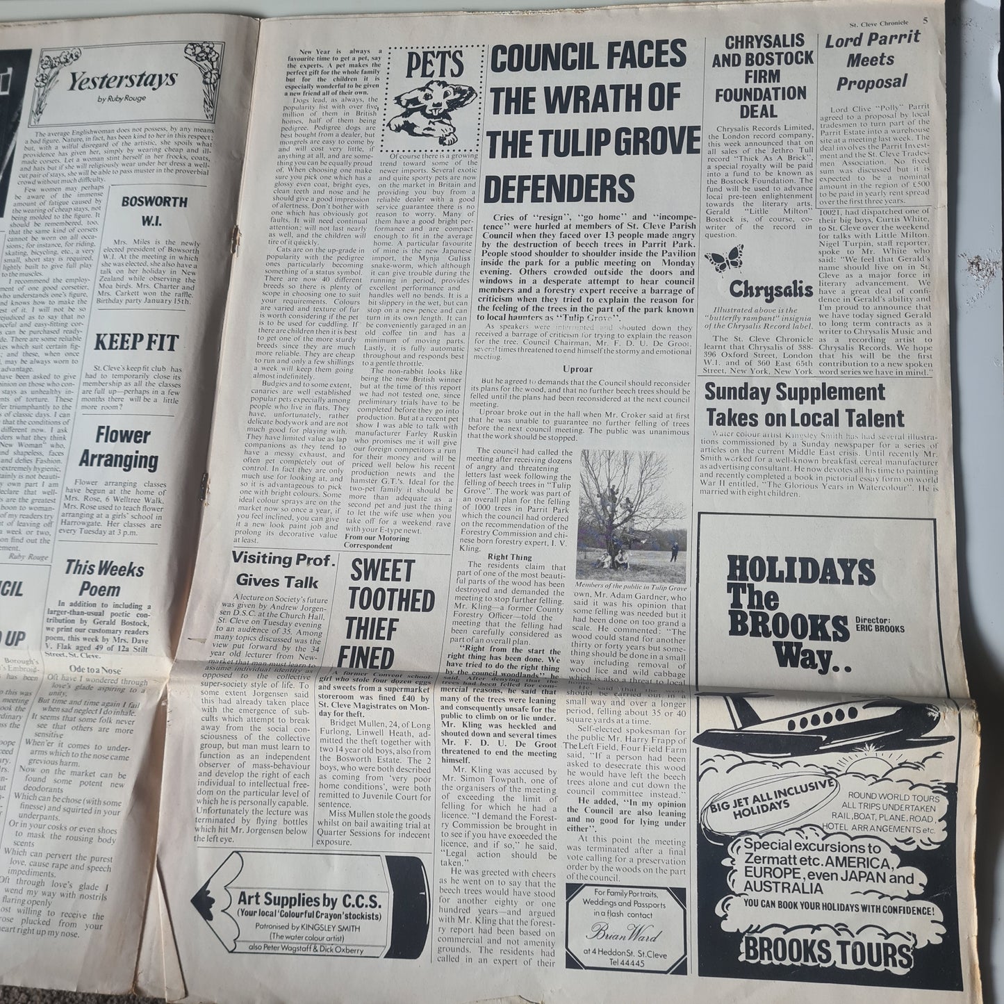 Jethro Tull – Thick As A Brick - 1972 - Vinyl Record LP (Newspaper Cover)