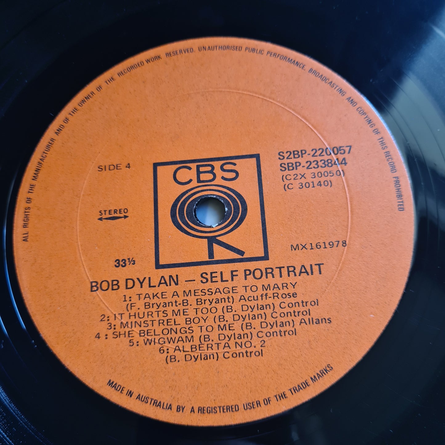 Bob Dylan – Self Portrait - 1970 (2LP Australian Pressing) - Vinyl Record (Gatefold)