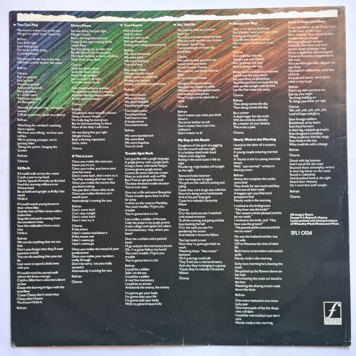 Australian Crawl – Between A Rock & A Hard Place - 1985 - Vinyl Record LP