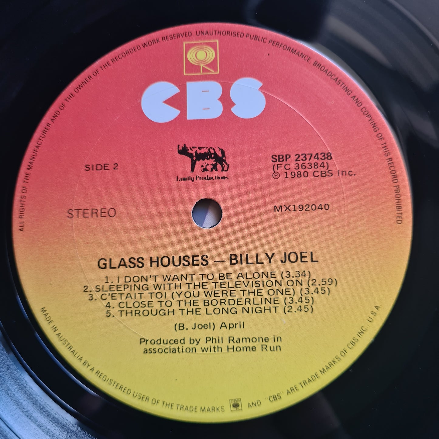 Billy Joel – Glass Houses - 1980 - Vinyl Record LP
