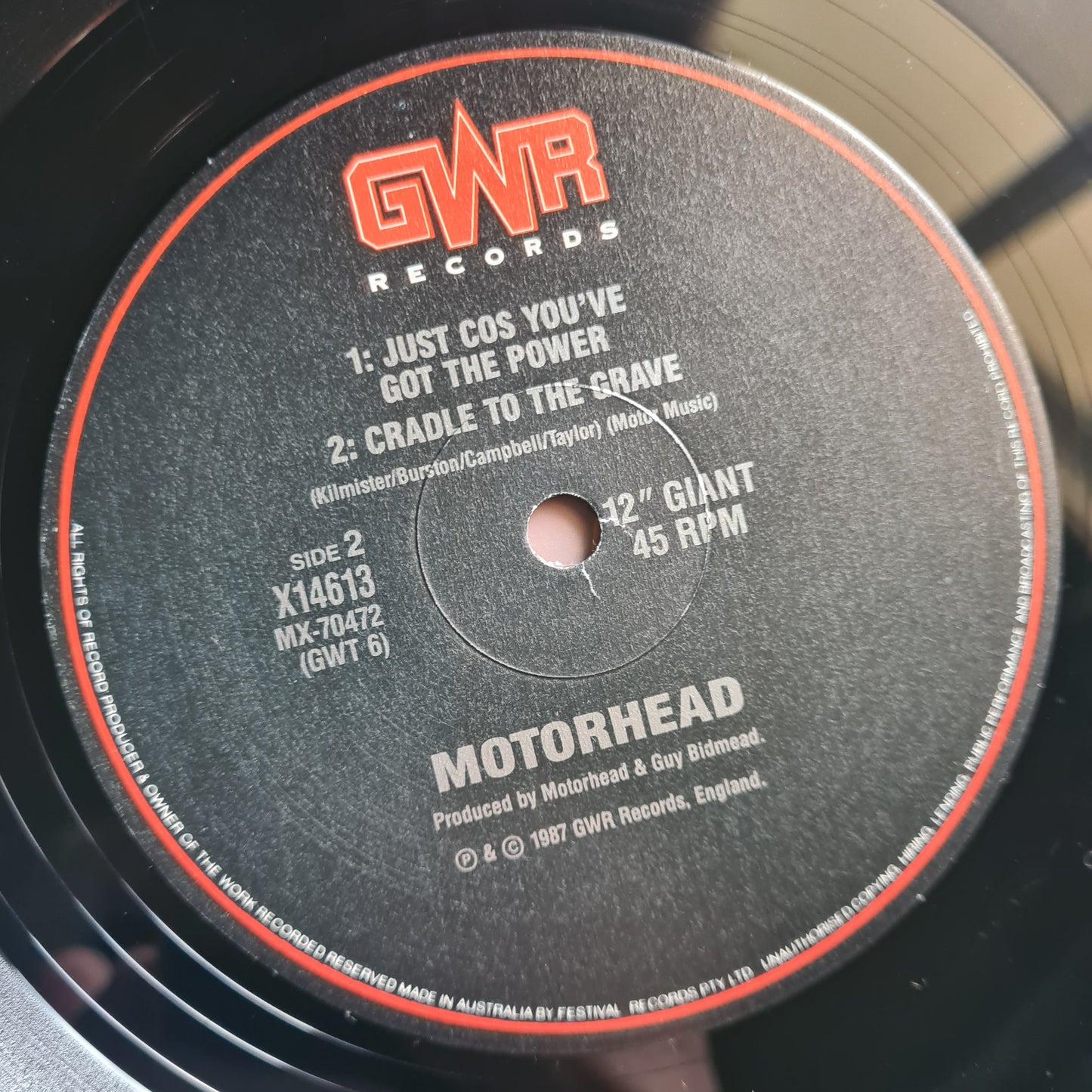 Motörhead – Eat The Rich (12" Single - Limited Edition) - 1987 Australian Pressing - Vinyl Record Maxi Single