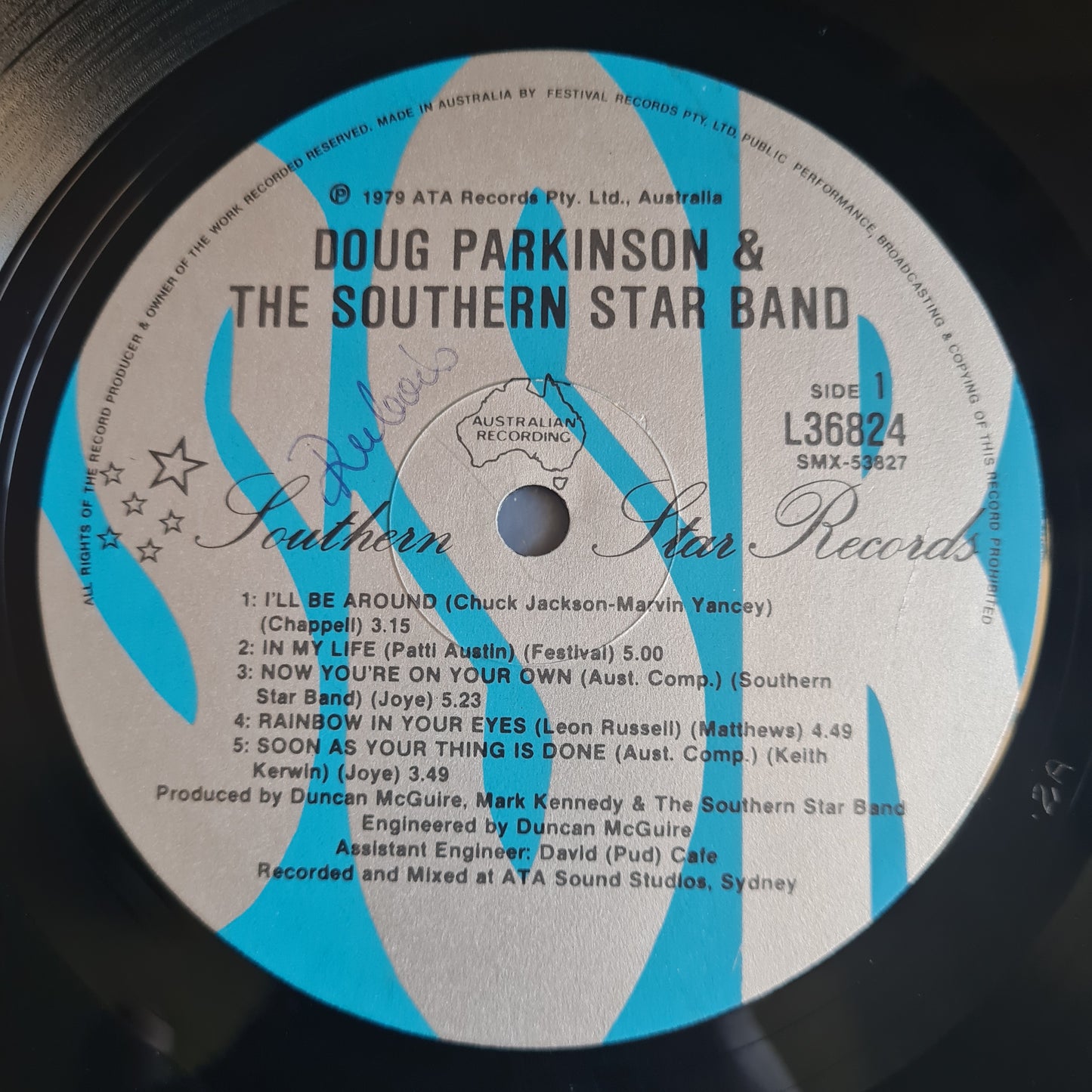 Doug Parkinson's Southern Star Band – I'll Be Around - 1979 - Vinyl Record LP