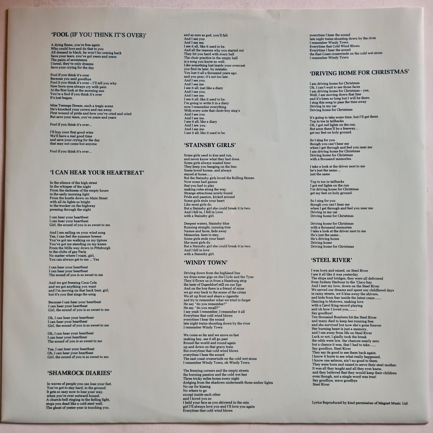 Chris Rea – The Best Of Chris Rea: New Light Through Old Windows - 1988 - Vinyl Record LP (near mint)