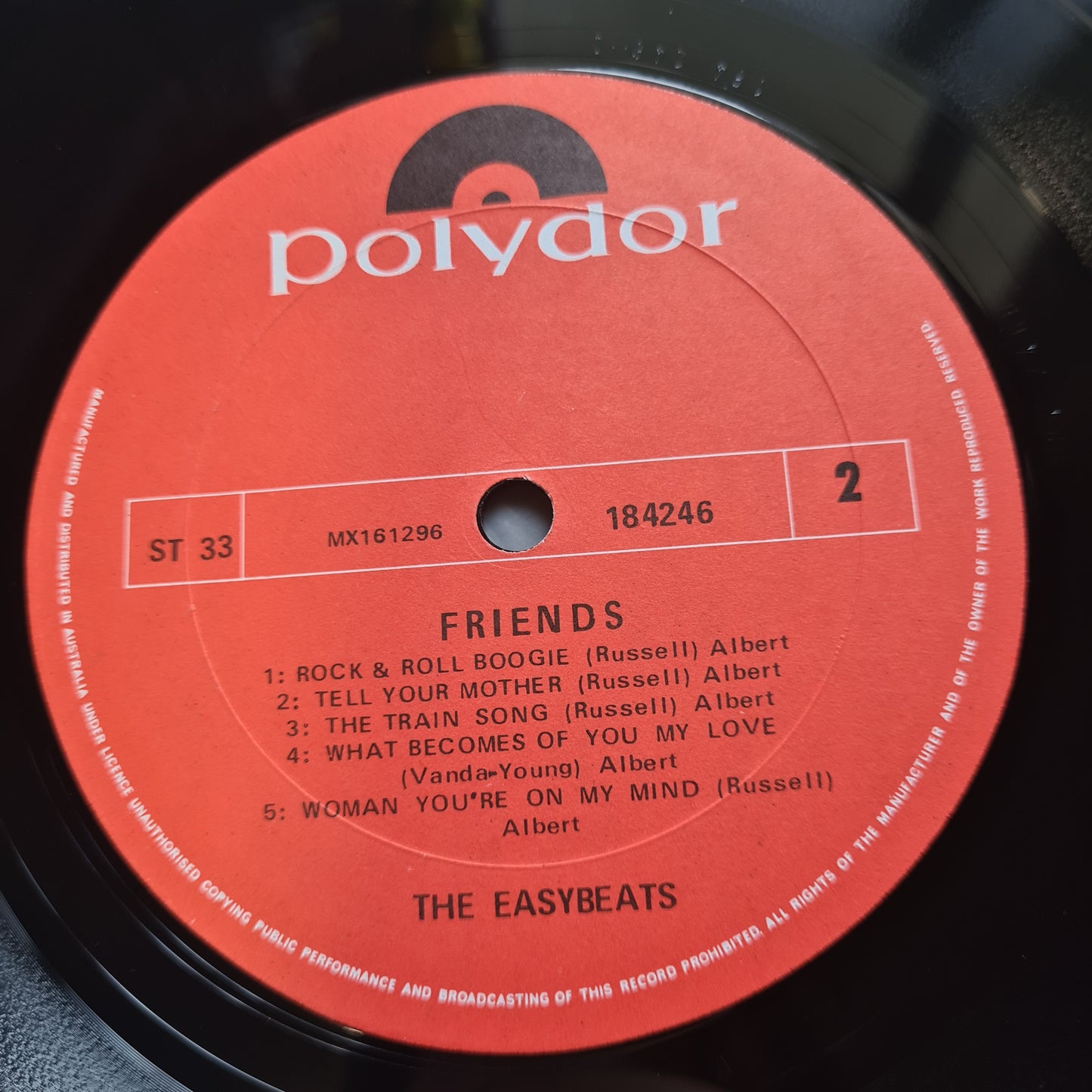 The Easybeats – Friends - 1970 (First Australian Pressing)- Vinyl Record LP - RARE