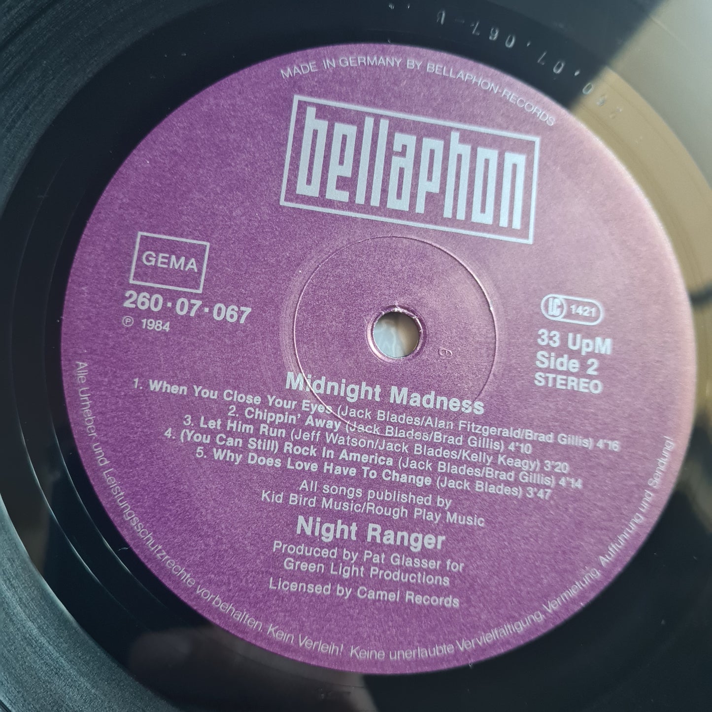 Night Ranger – Midnight Madness - 1983 (German Pressing) - Vinyl Record LP