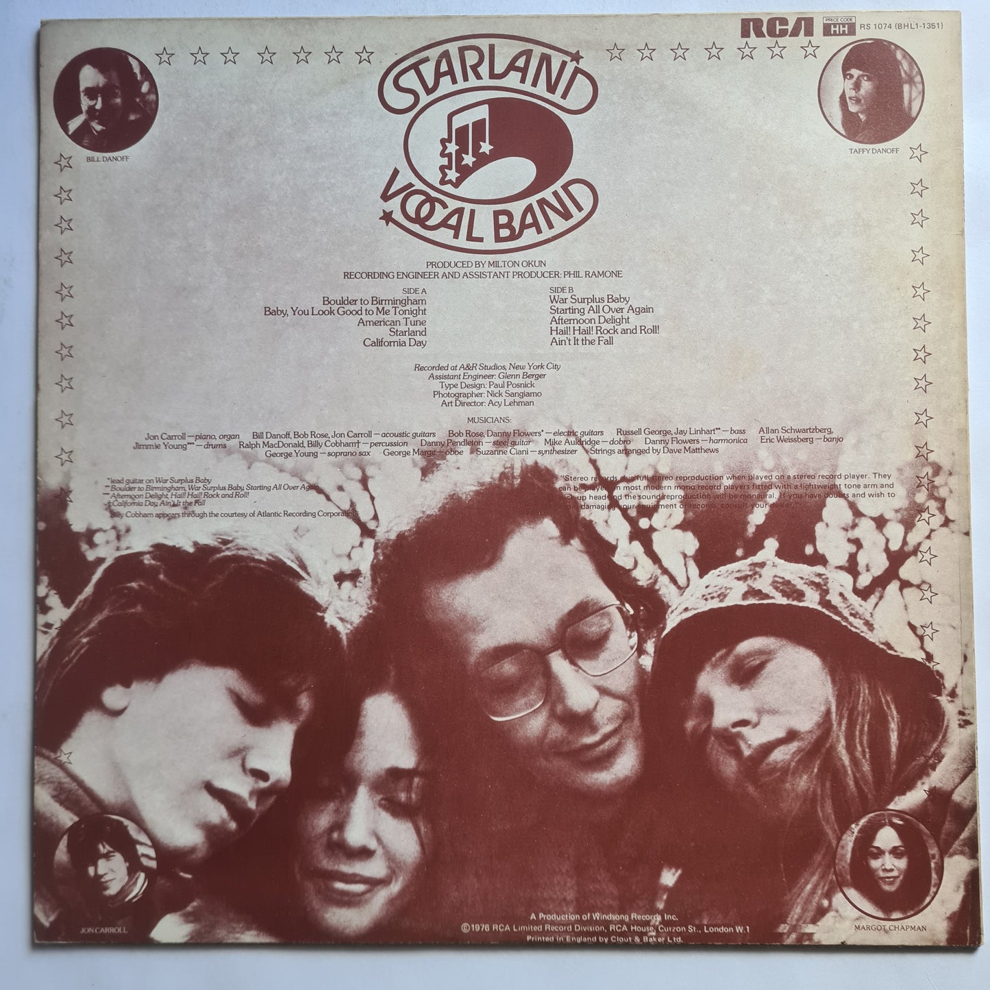 Starland Vocal Band – Starland Vocal Band - 1976 - Vinyl Record LP