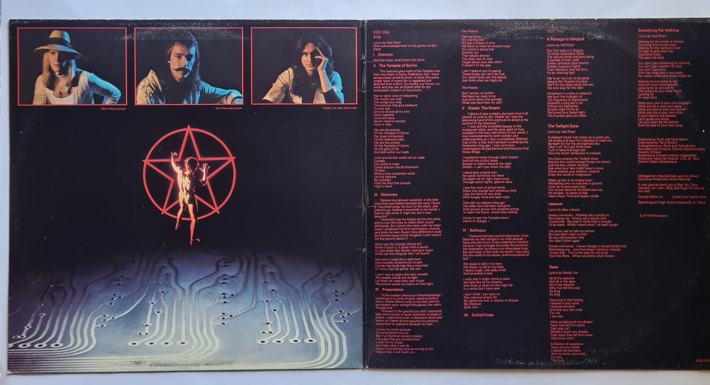 Rush – 2112 - 1976 (Australian Pressing) - Vinyl Record LP Gatefold
