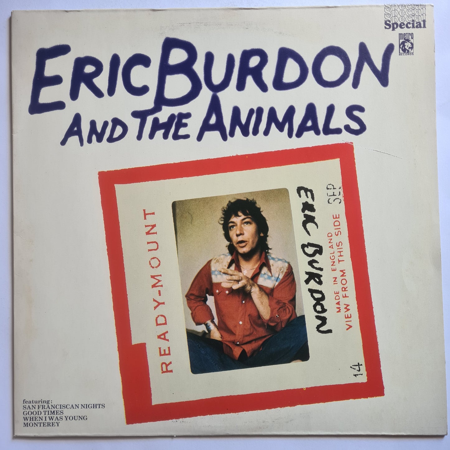 Eric Burdon And The Animals – Eric Burdon And The Animals - 1975 - Vinyl Record LP (near mint)