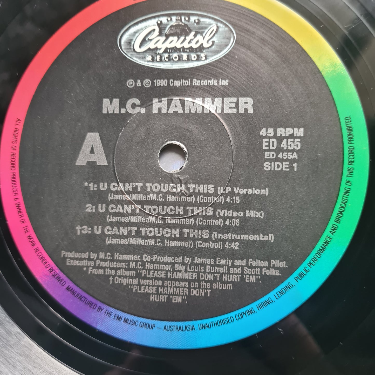 MC Hammer - U Can't Touch This - 1990 - 12inch Maxi Single - Vinyl Record