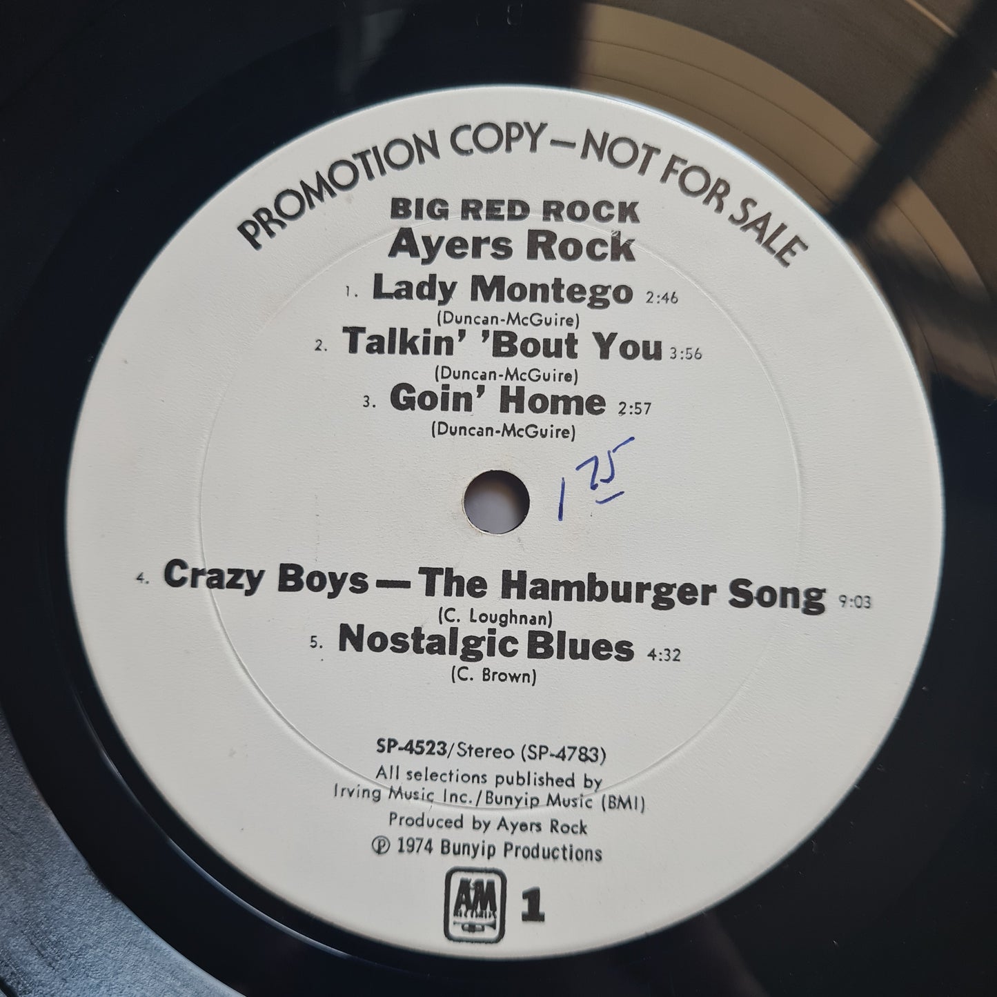 Ayers Rock – Big Red Rock - 1974 (USA Promo, Monarch Pressing) - Vinyl Record LP