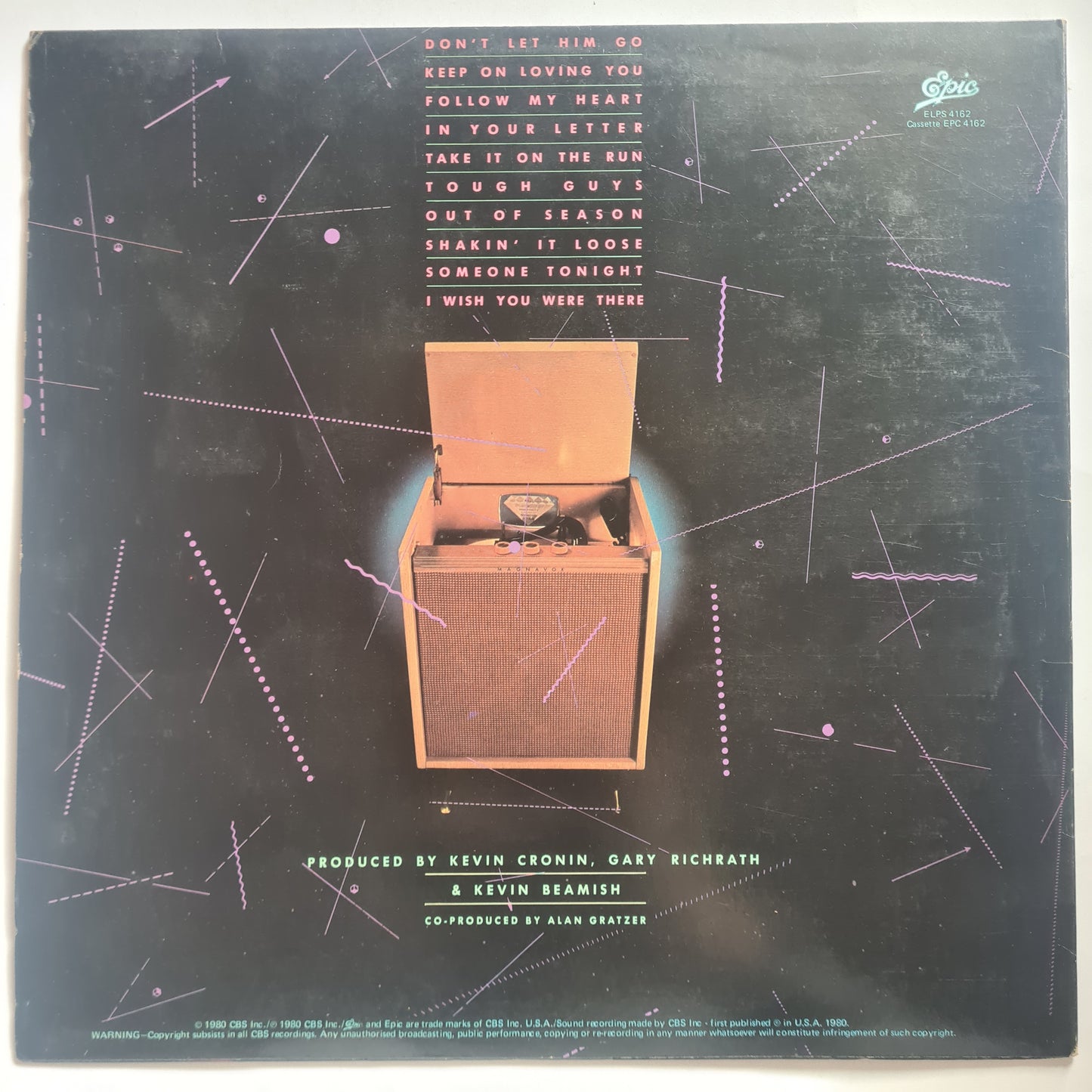 REO Speedwagon – hi INfiDELITY - 1980 - Vinyl Record LP