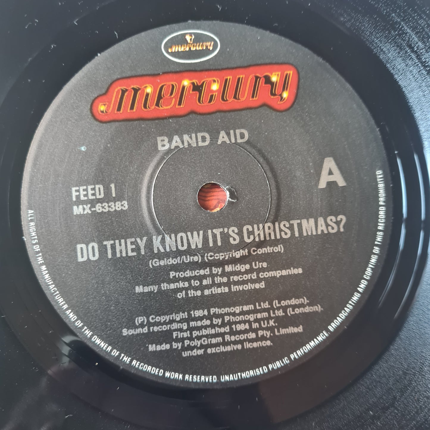 Band Aid – Do They Know It's Christmas? - 1984 (7inch Single) - Vinyl Record