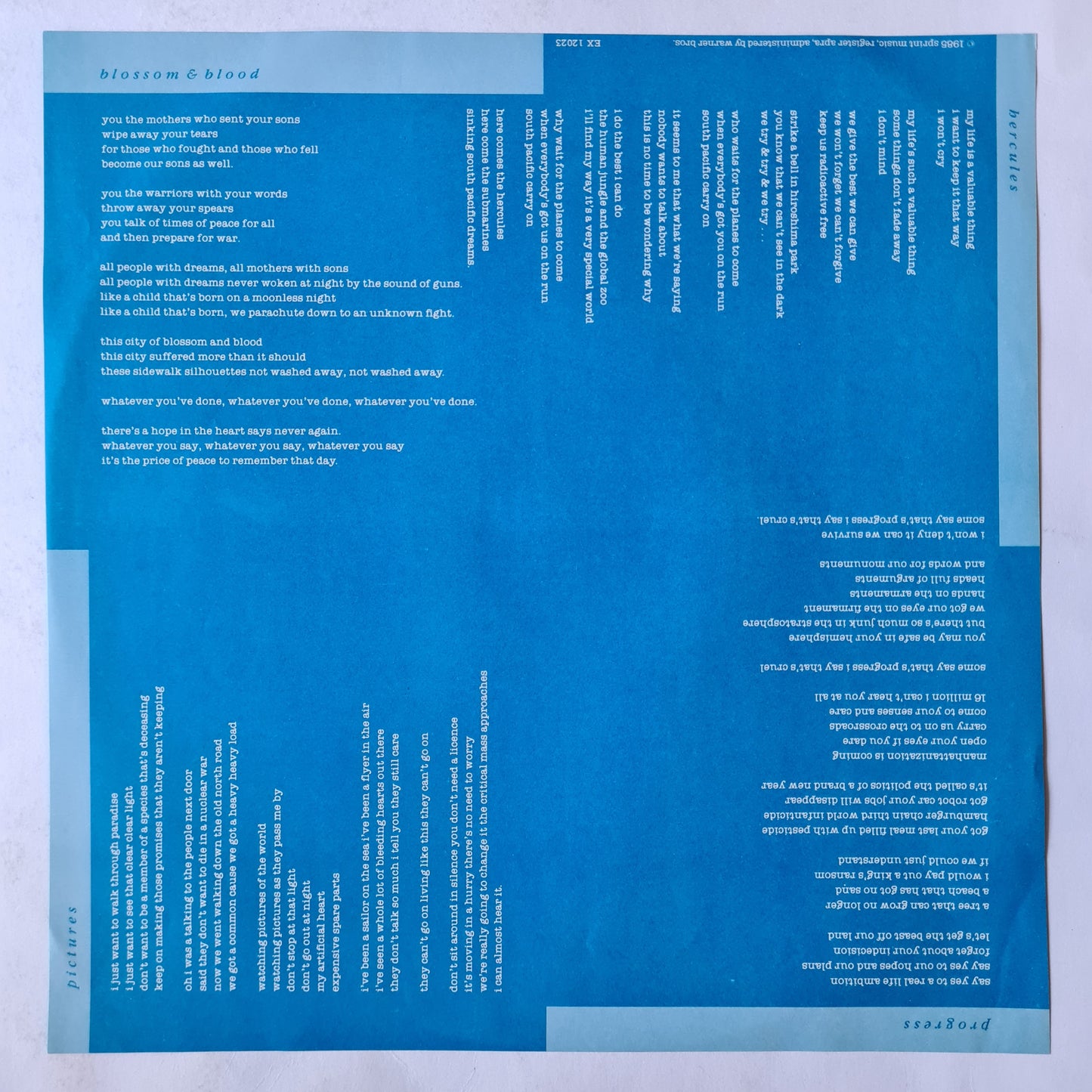 Midnight Oil – Species Deceases - 1985 - Vinyl Record EP