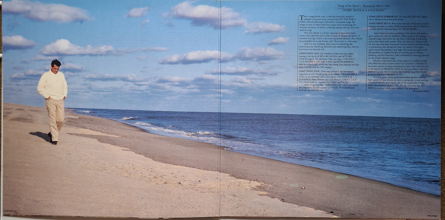 Placido Domingo – My Life For A Song - 1983 - Vinyl Record LP