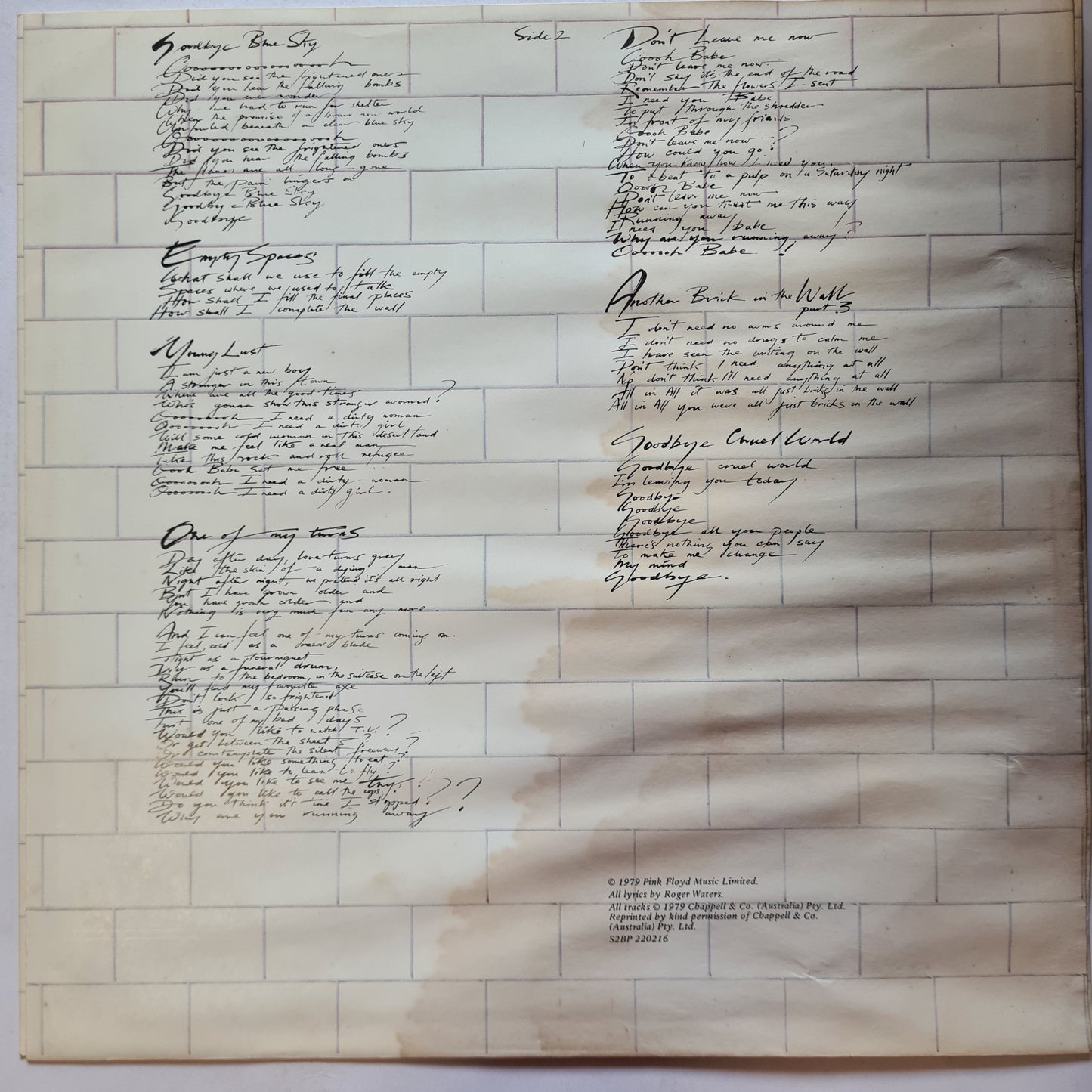 Pink Floyd – The Wall - 1979 (Gatefold) - Vinyl Record 2LP