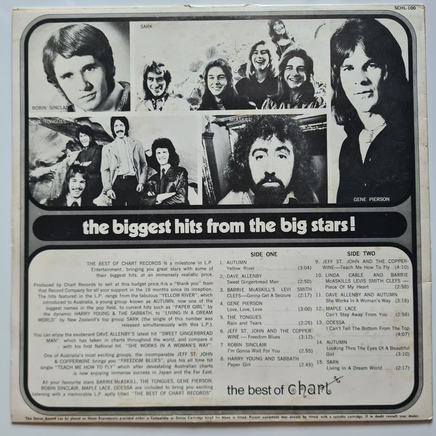 Various – The Best Of Chart Records - 1971 - Vinyl Record LP (near mint)