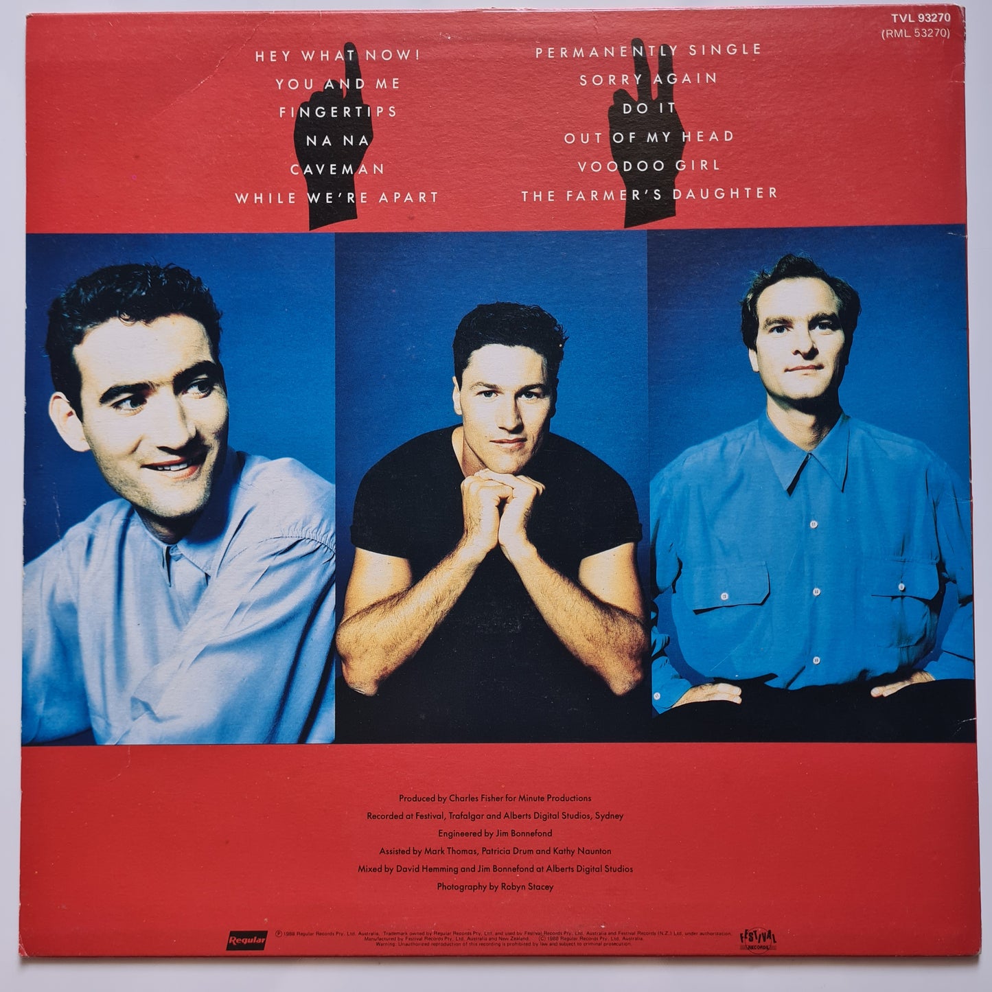 The Cockroaches – Fingertips - 1988 - Vinyl Record LP