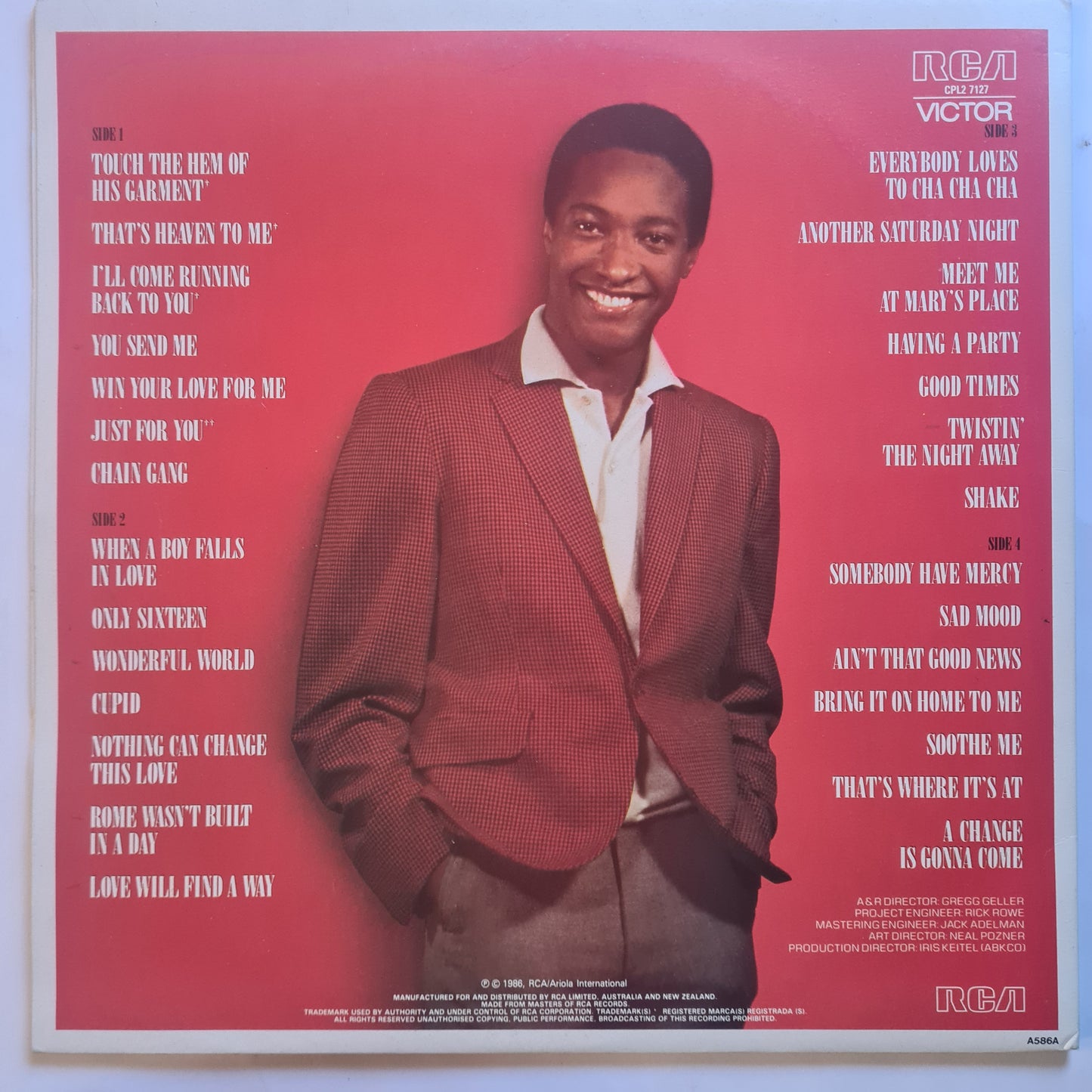 Sam Cooke – The Man And His Music - 1986 - 2LP Vinyl Record