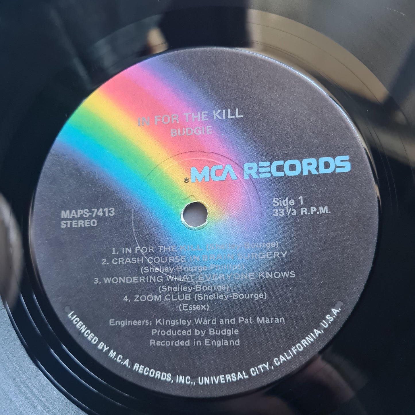 Budgie – In For The Kill - 1974 - Vinyl Record LP (EX)