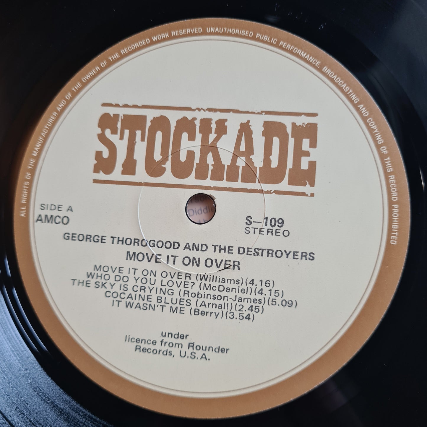 George Thorogood & The Destroyers– Move It On Over - 1978 - Vinyl Record LP