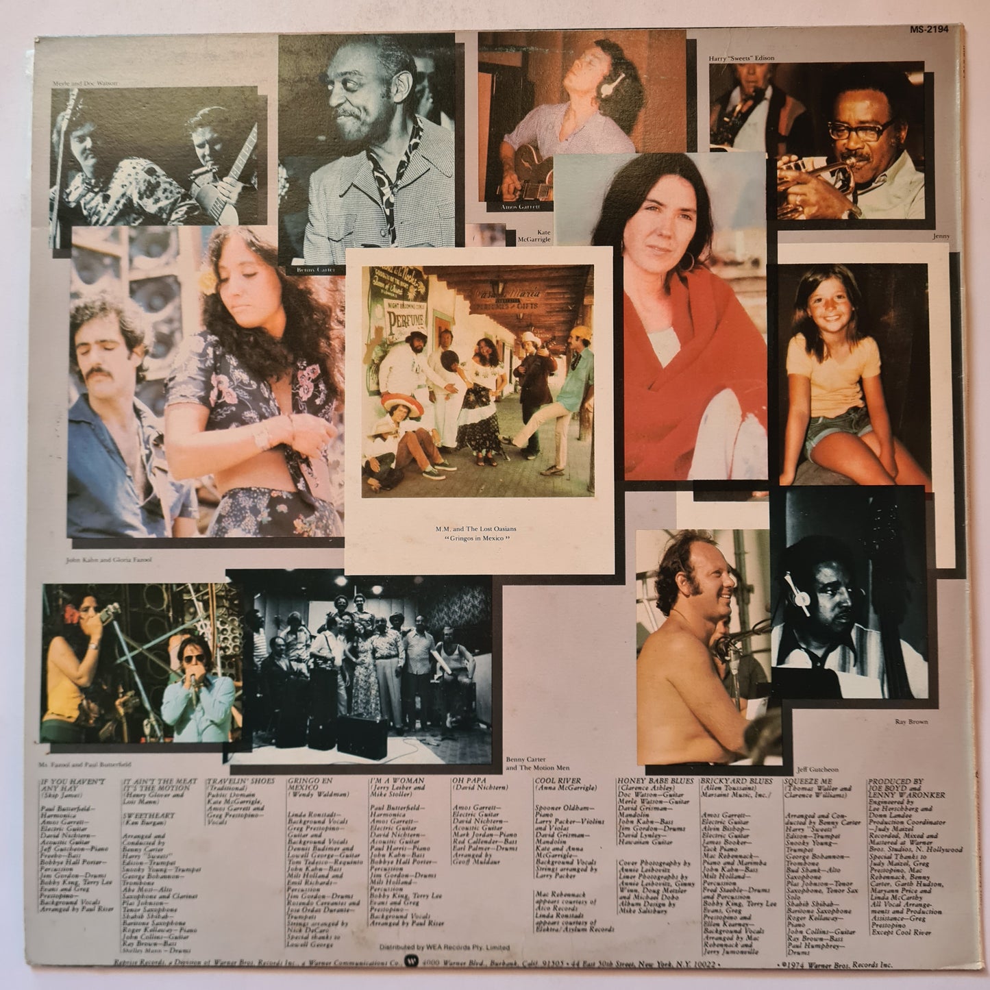 Maria Muldaur – Waitress In The Donut Shop - 1974 - Vinyl Record LP