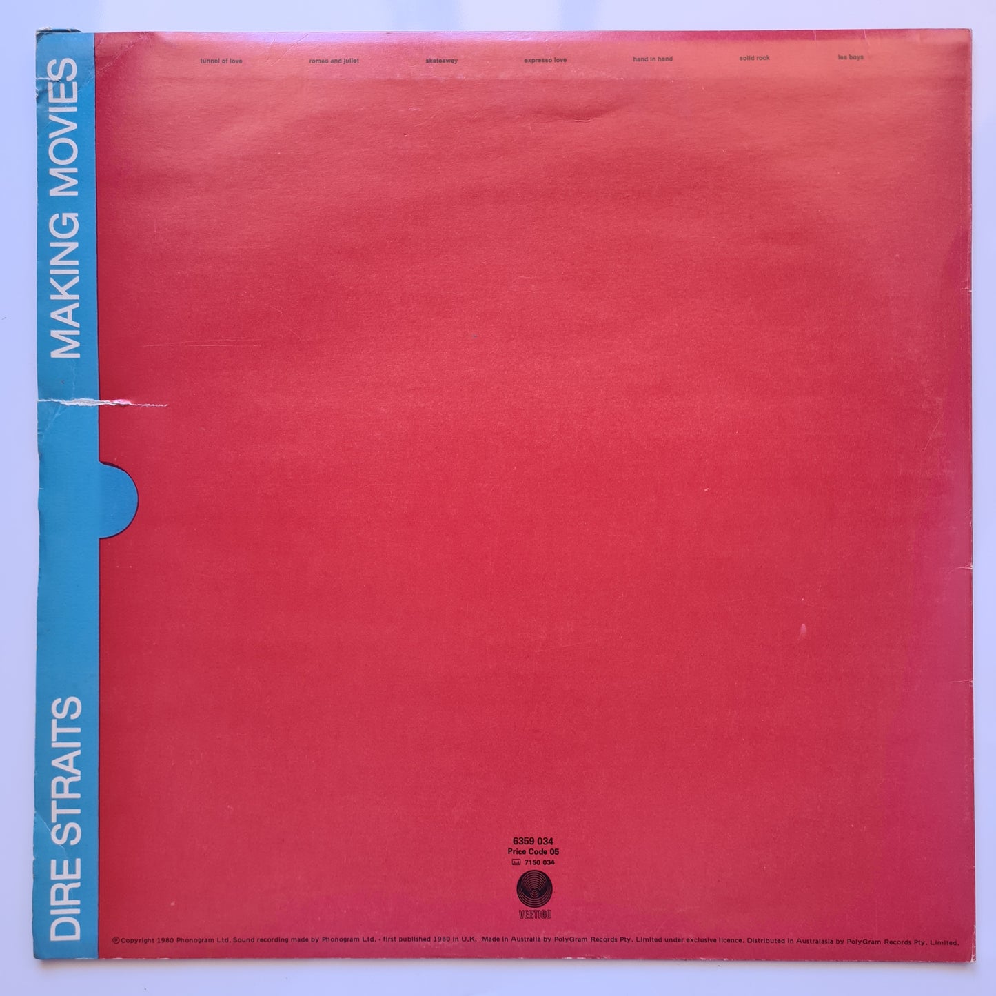 Dire Straits – Making Movies - 1980 - Vinyl Record LP
