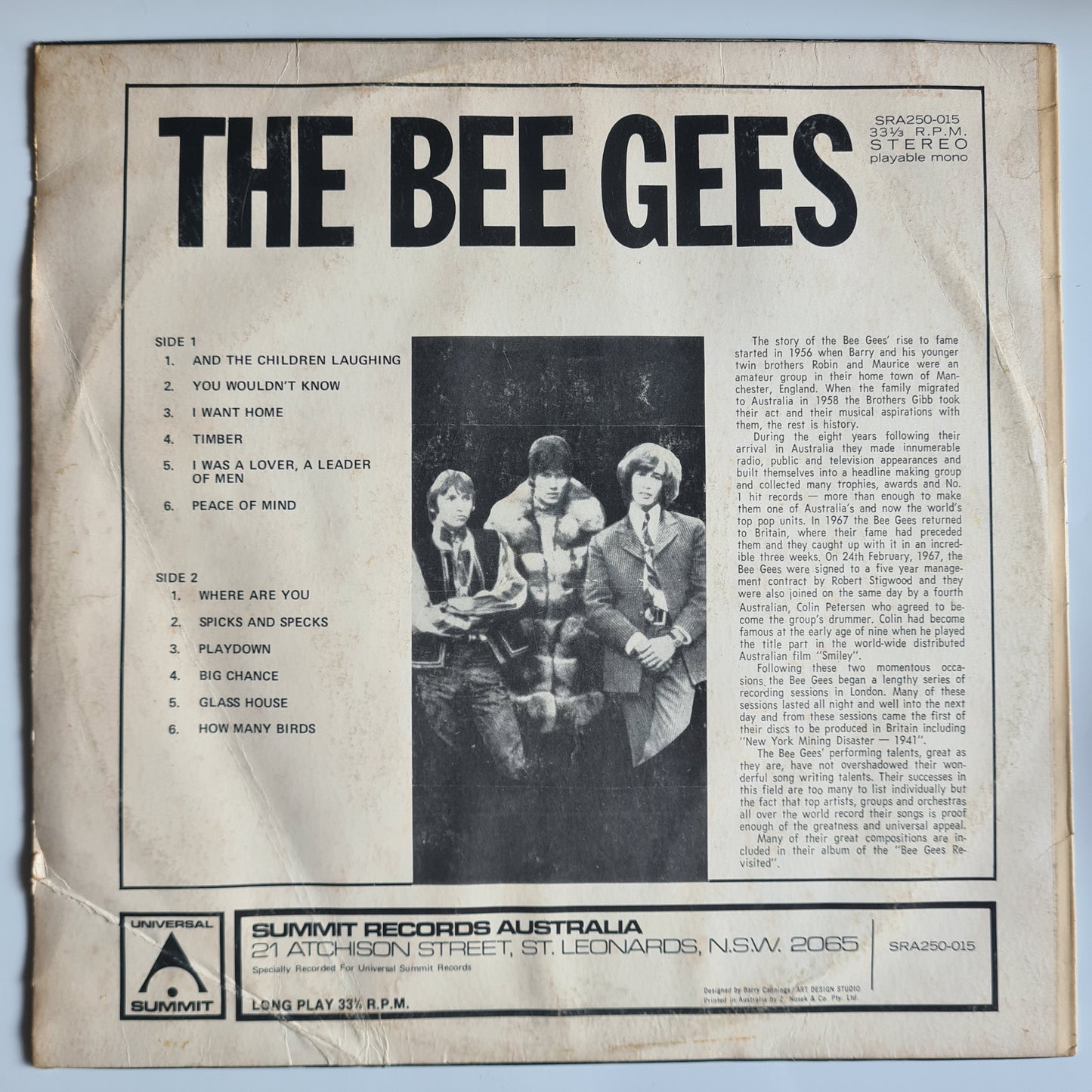 Bee Gees - Bee Gees – 1972 - Vinyl Record LP