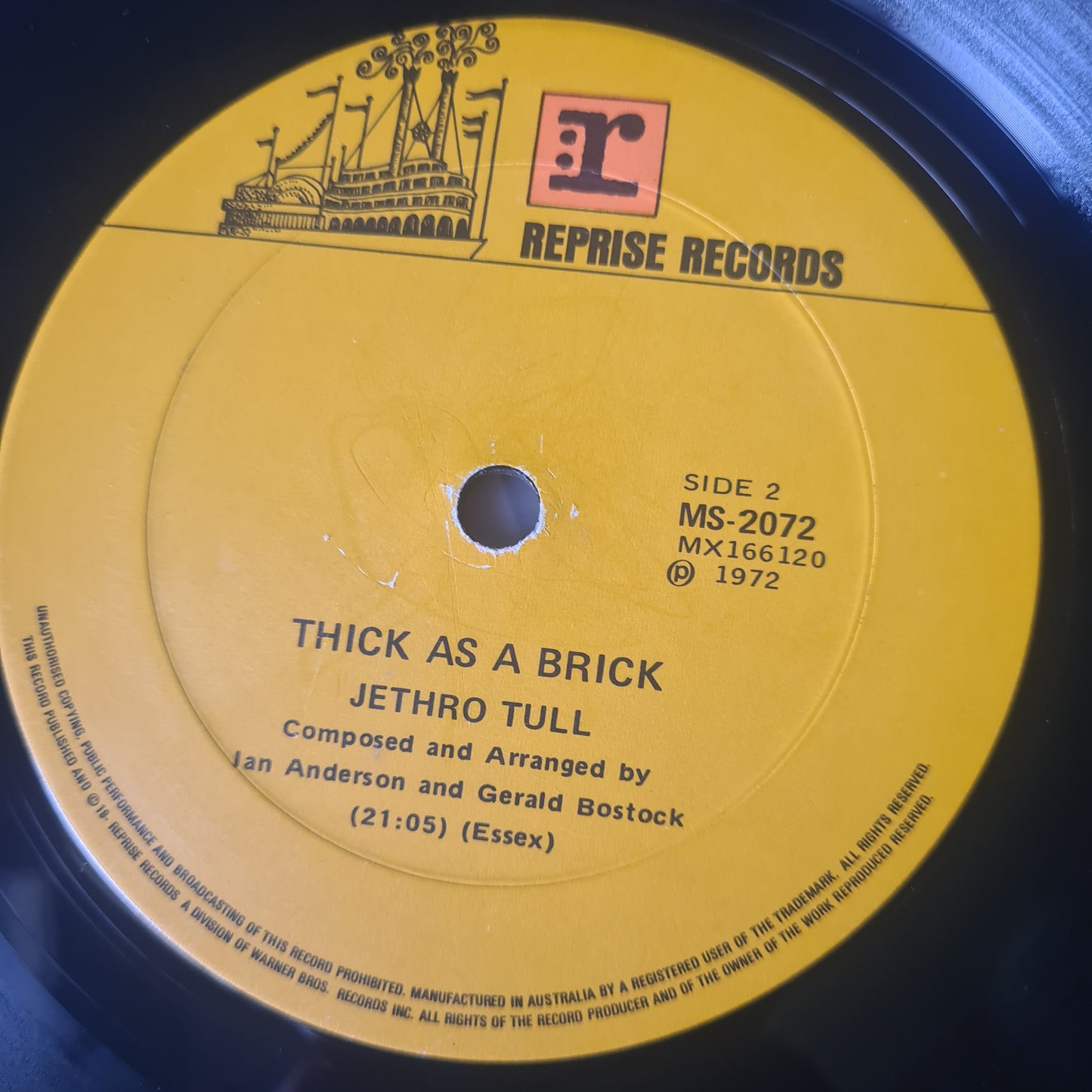 Jethro Tull – Thick As A Brick - 1972 - Vinyl Record LP (Newspaper Cover)