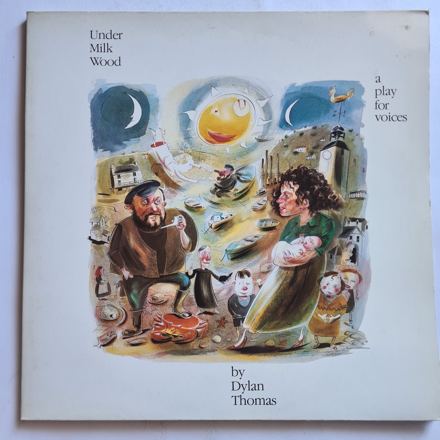 Dylan Thomas (Mark Knopfler, Bonnie Tyler, Tom Jones, George Martin)  – Under Milk Wood (A Play For Voices) - 1988 - Vinyl Record 2LP (NM)