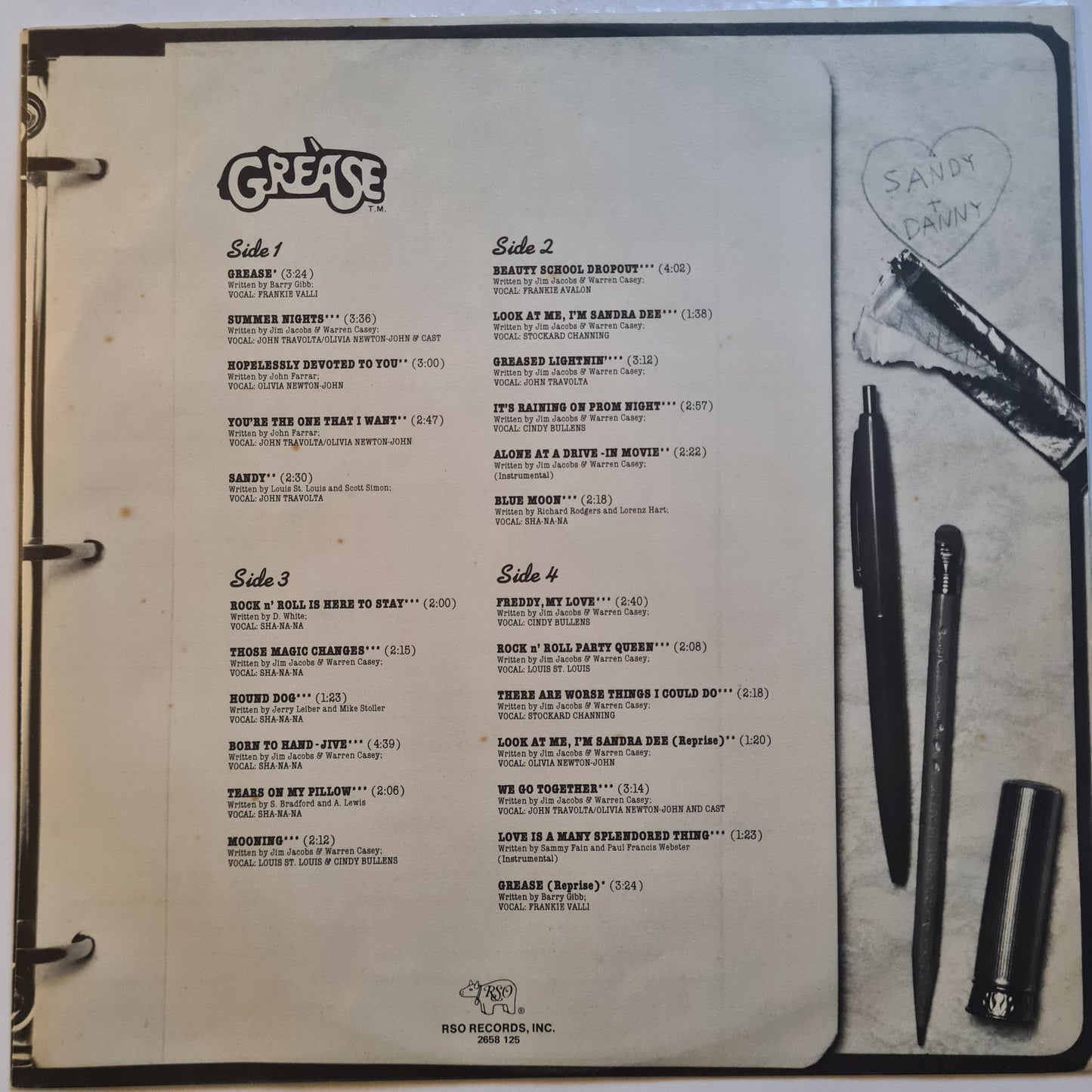 Grease – Original Soundtrack From The Motion Picture - 1978 (2LP Gatefold) - Vinyl Record (near mint)
