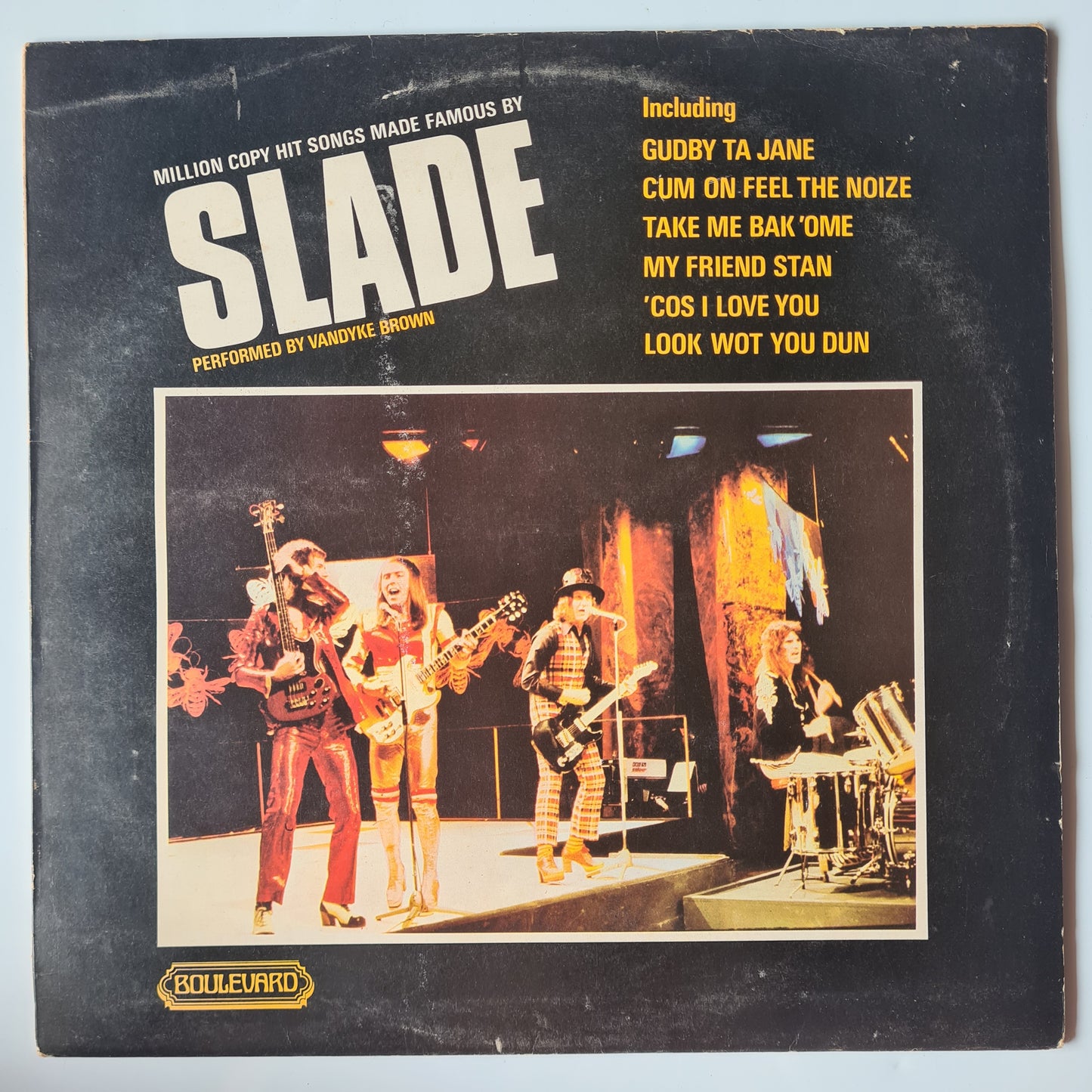 Vandyke Brown – Million Copy Hit Songs Made Famous By Slade - 1974 - Vinyl Record LP