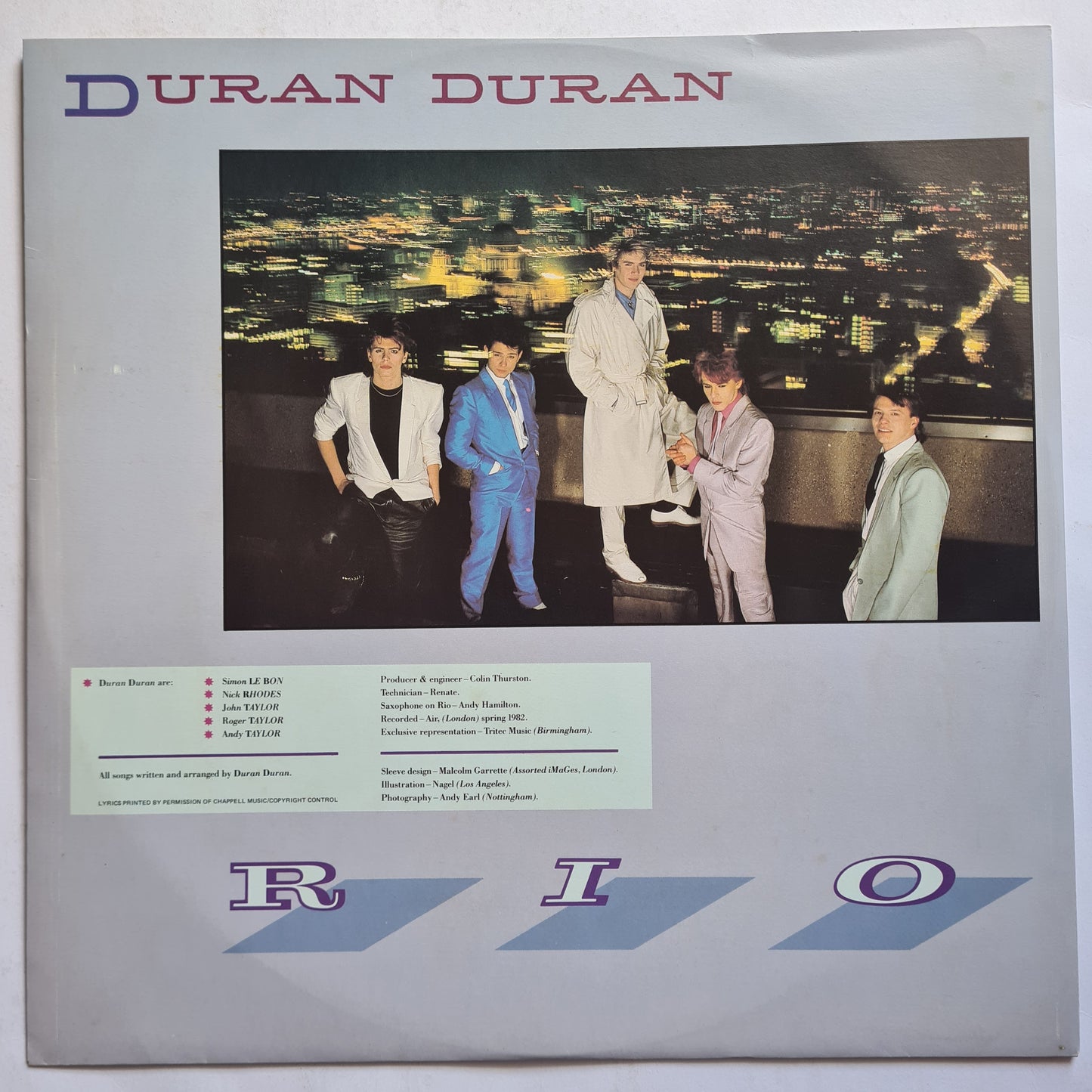 Duran Duran – Rio - 1982 - Vinyl Record LP (near mint)