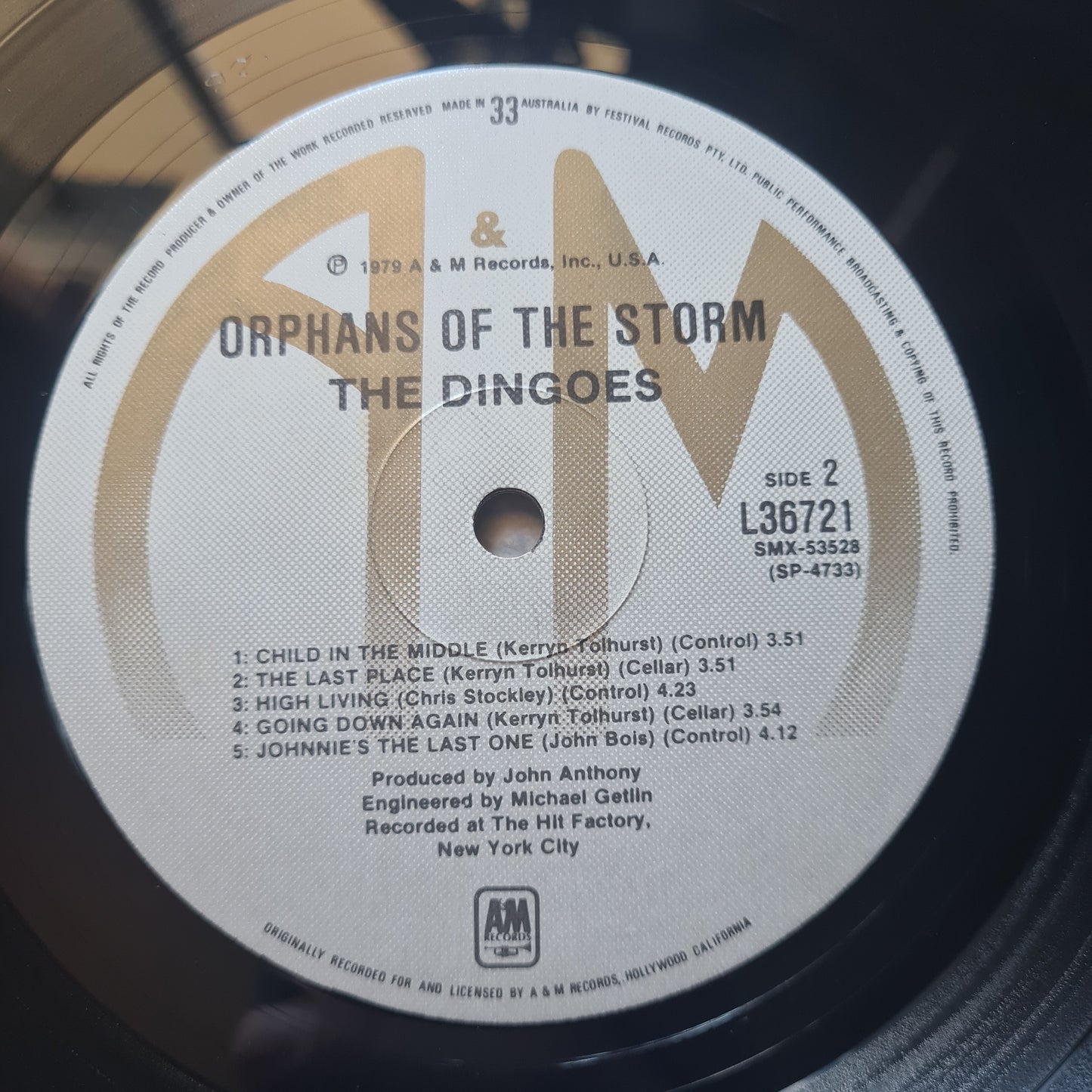 The Dingoes – Orphans Of The Storm - 1979 - Vinyl Record LP (EX)