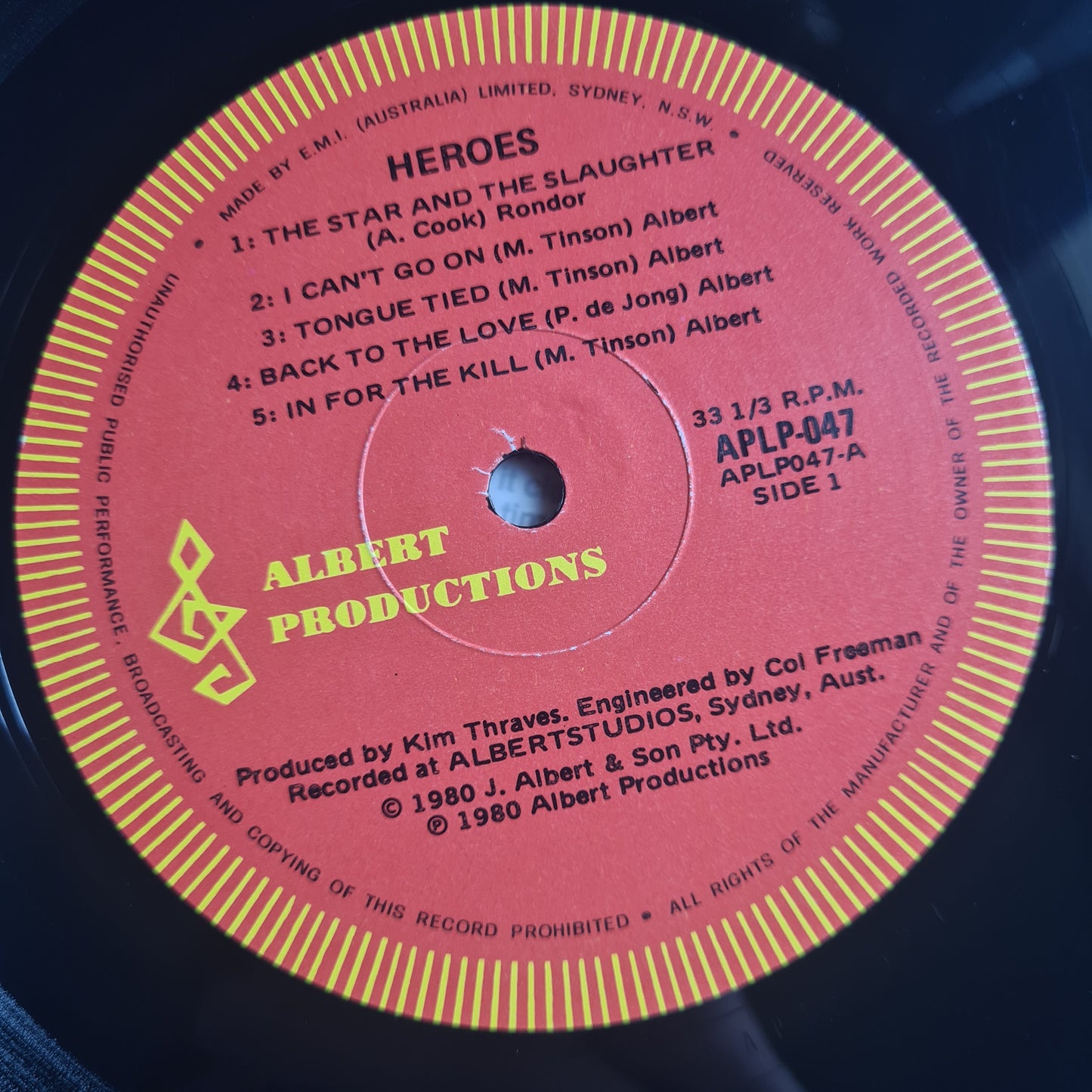 Heroes – Heroes - 1980 - Vinyl Record LP