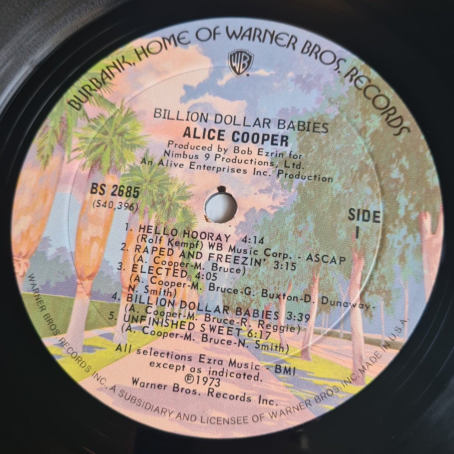 Alice Cooper – Billion Dollar Babies - 1973 (1975 USA Pressing) - Vinyl Record LP