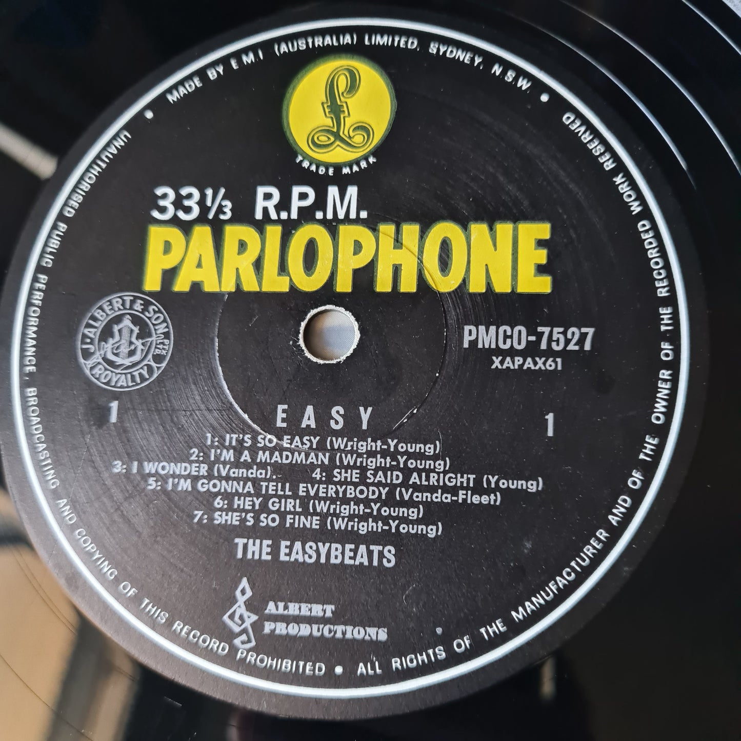 The Easybeats – Easy - 1965 (First MONO Australian Pressing)- Vinyl Record LP