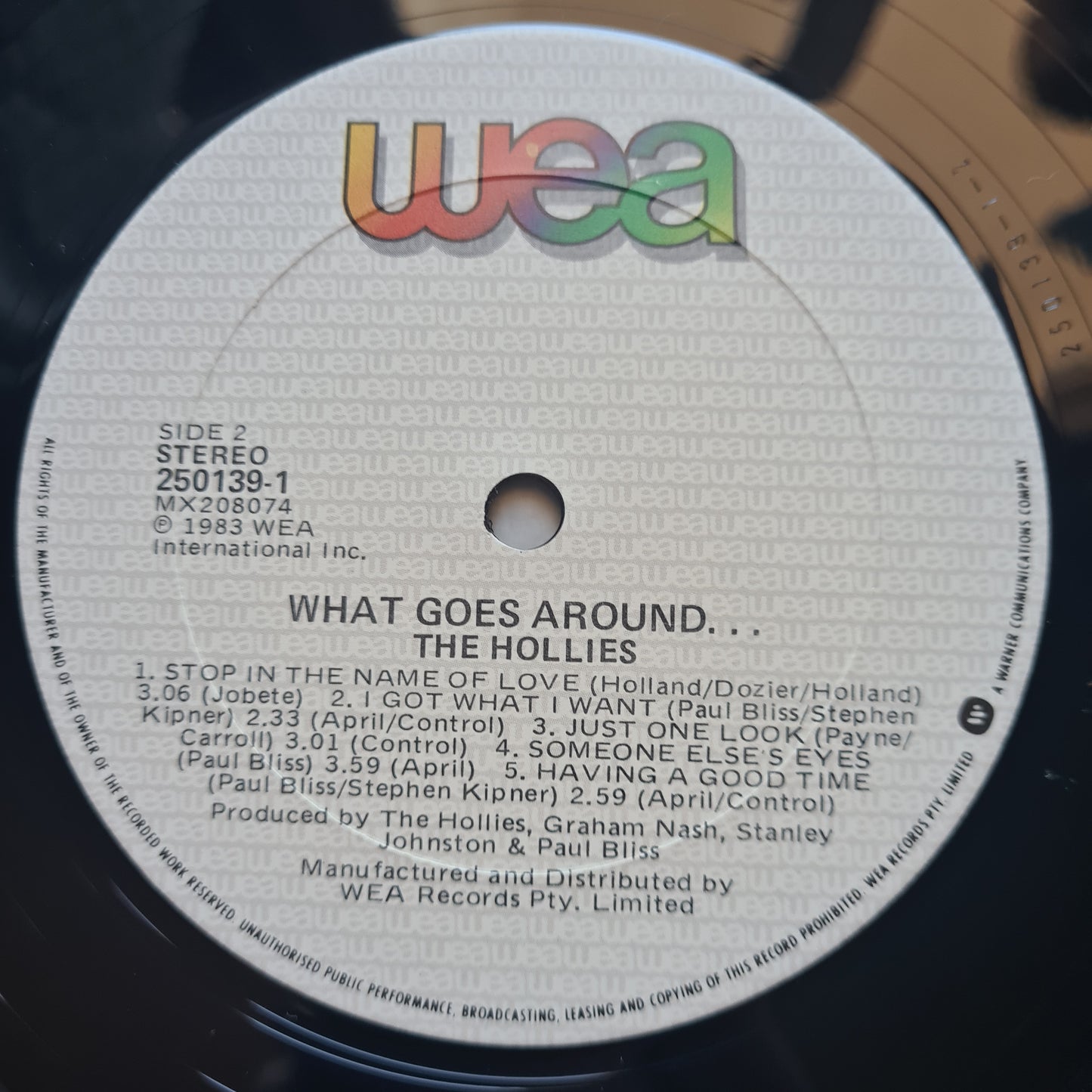 The Hollies – What Goes Around... - 1983 - Vinyl Record LP (near mint)