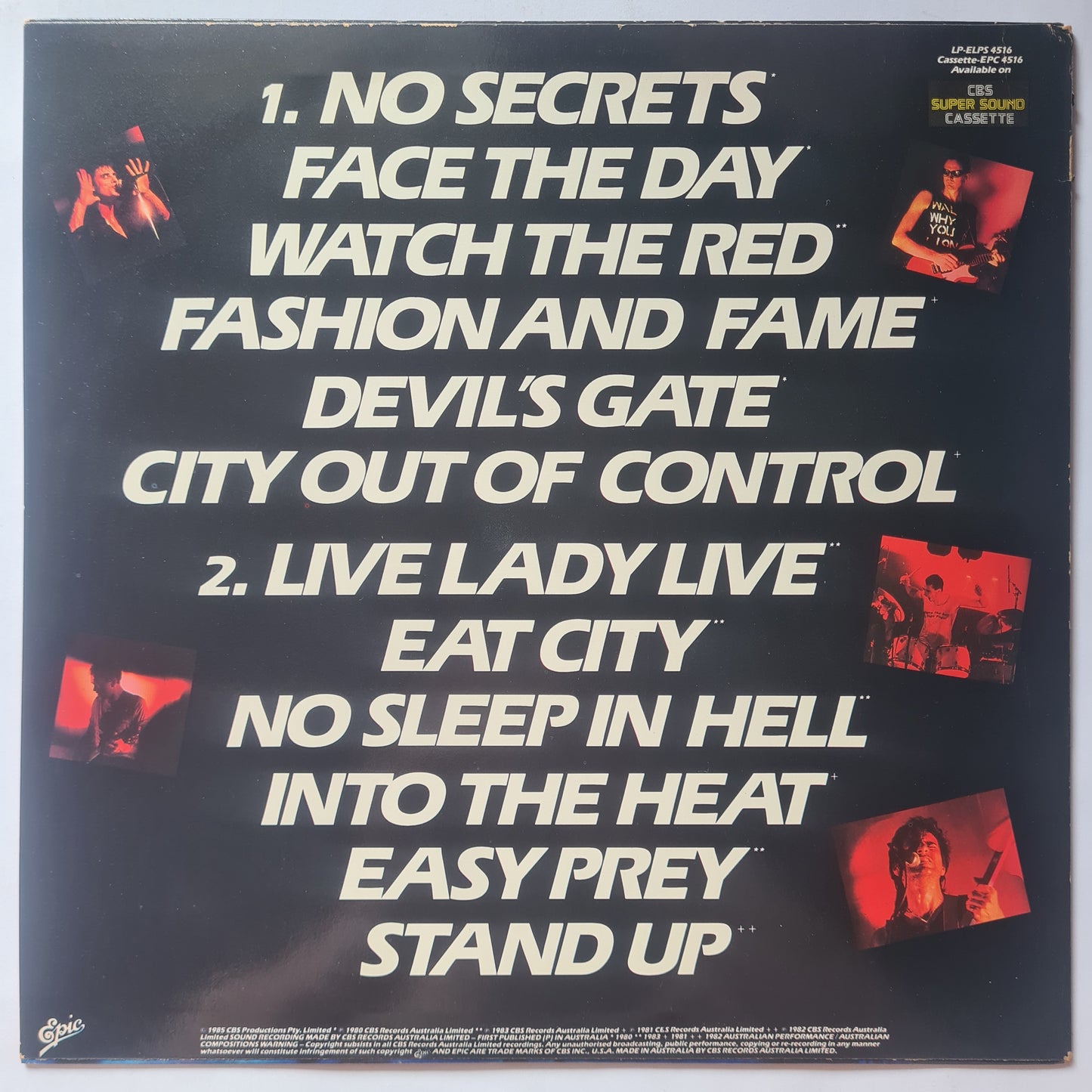 The Angels – Greatest Vol. II - 1985 - Vinyl Record LP