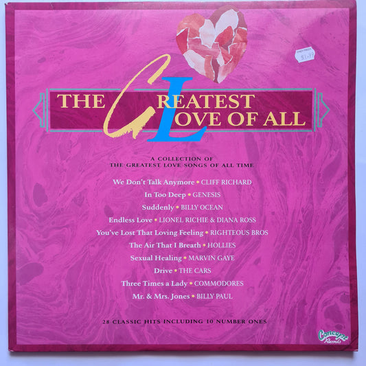 Various Artists – The Greatest Love Of All - 1989 - Vinyl Record LP (read description)