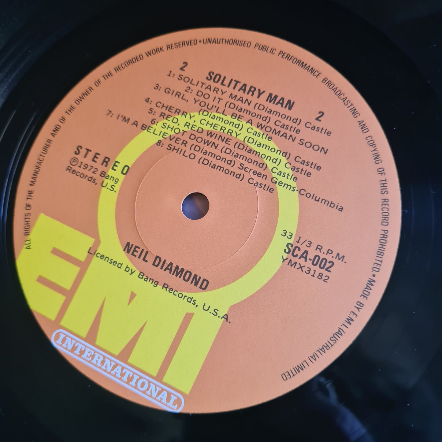 Neil Diamond – Solitary Man: 16 Great Tracks - 1975 - Vinyl Record LP